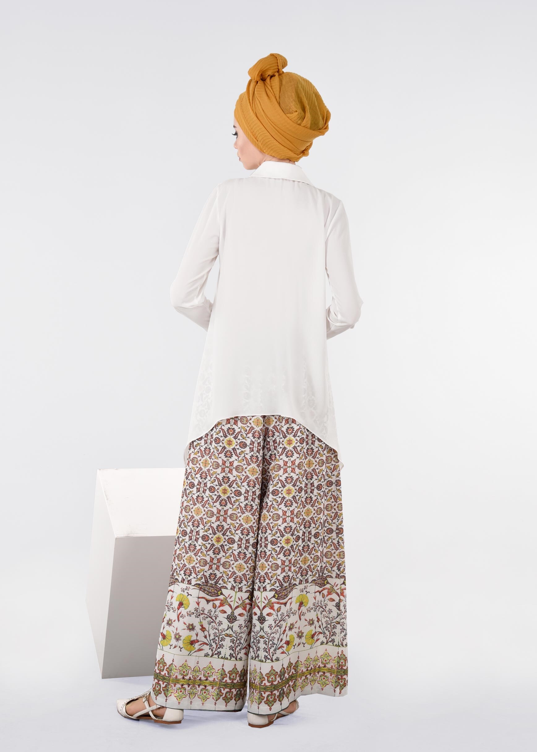 Tesettür giyim YEŞİL 7177 BURBLE 7953 PANTOLON 40/48 TEK38