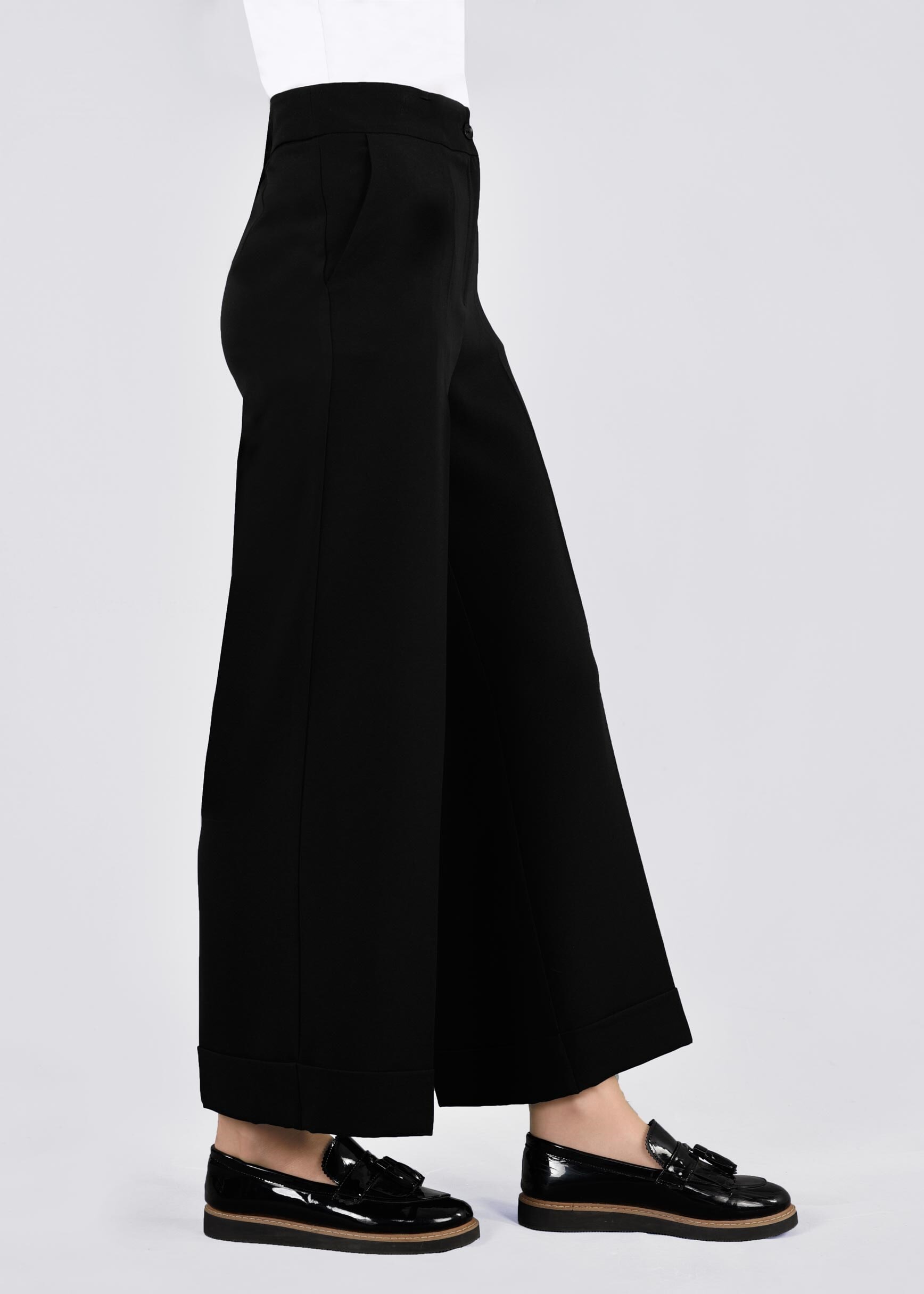 Tesettür giyim SİYAH 7178 7537 PANTOLON 38/44 TEK36