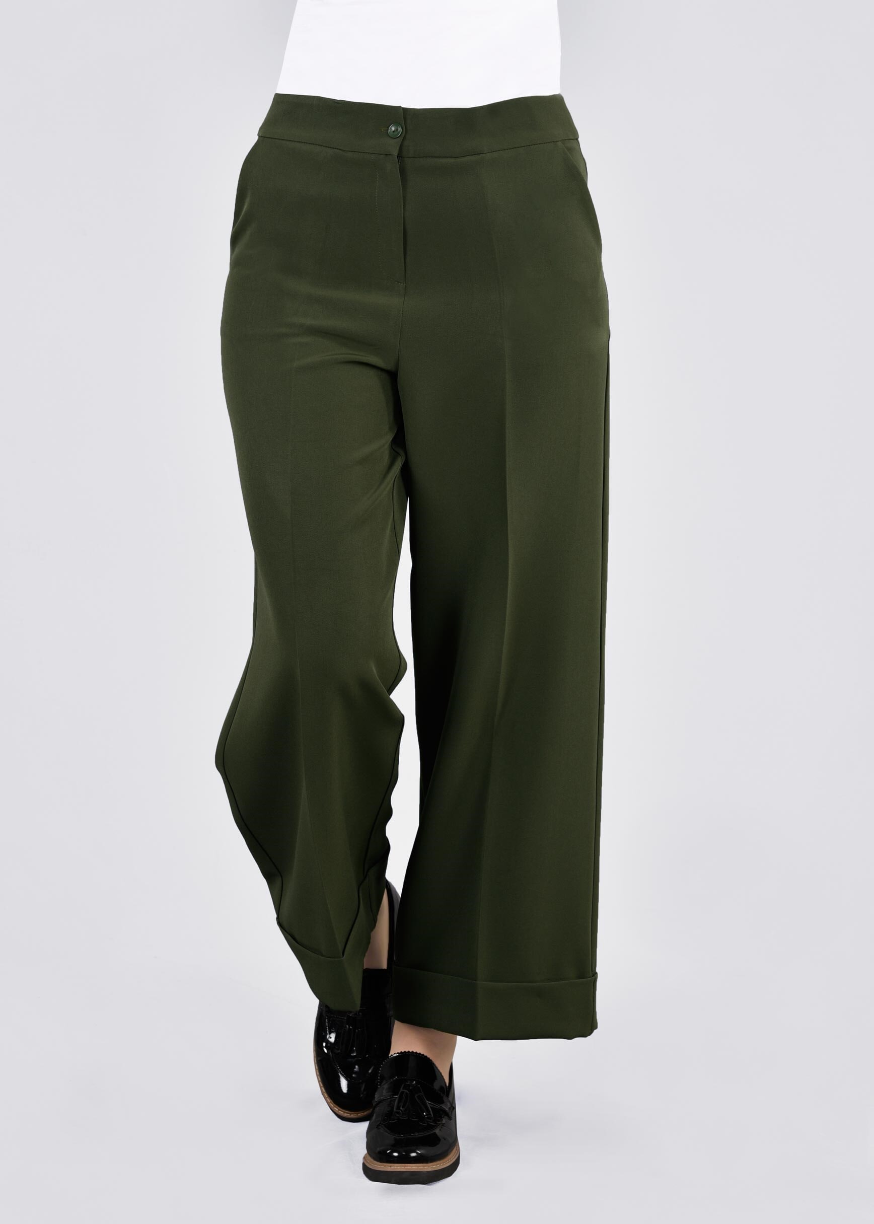 Tesettür giyim HAKİ 7178 7537 PANTOLON 38/44 TEK36