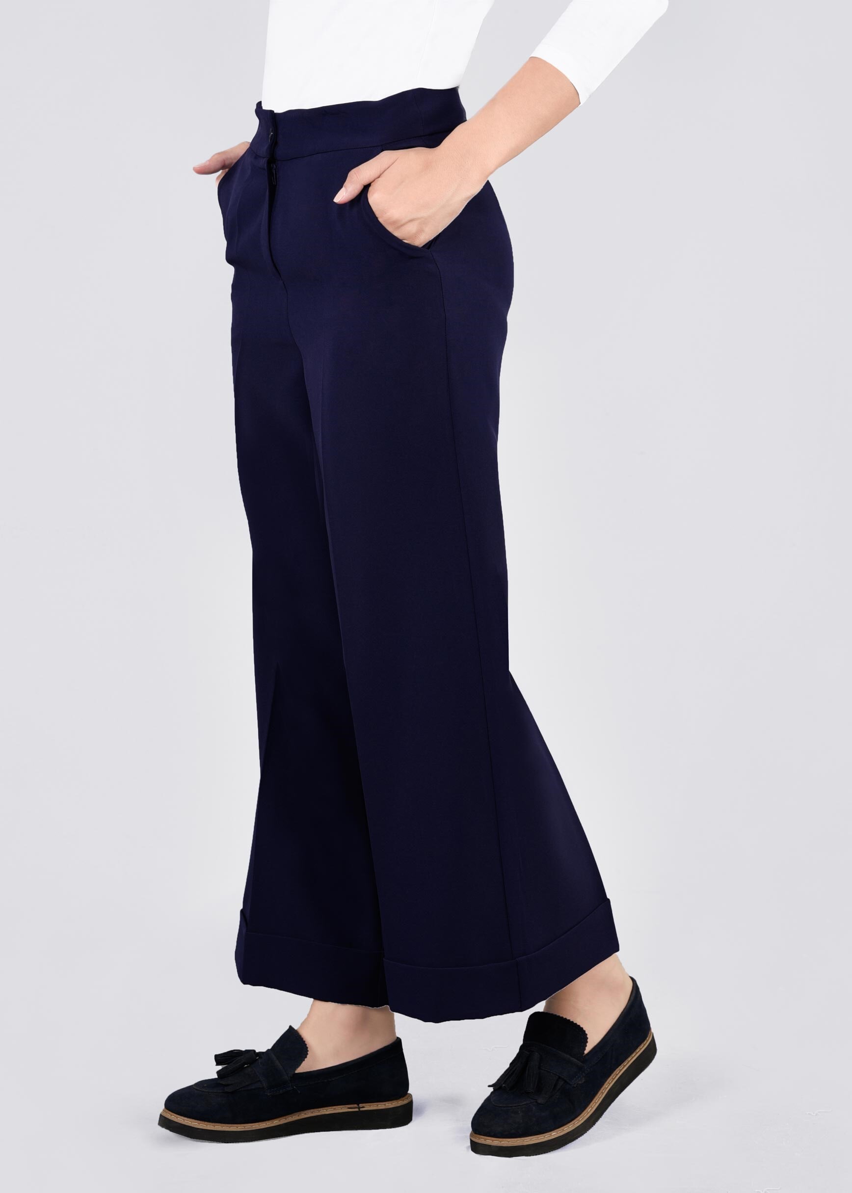 Tesettür giyim LACİVERT 7178 7537 PANTOLON 38/44 TEK36