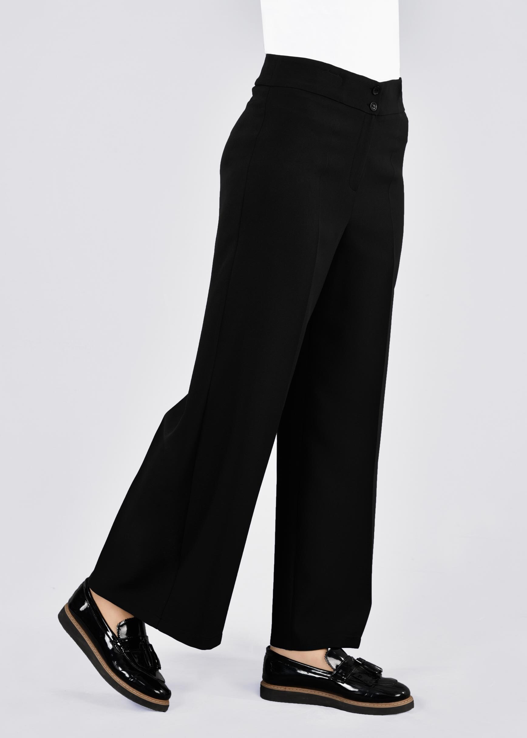 Tesettür giyim SİYAH 7181 7537 PANTOLON 38/46