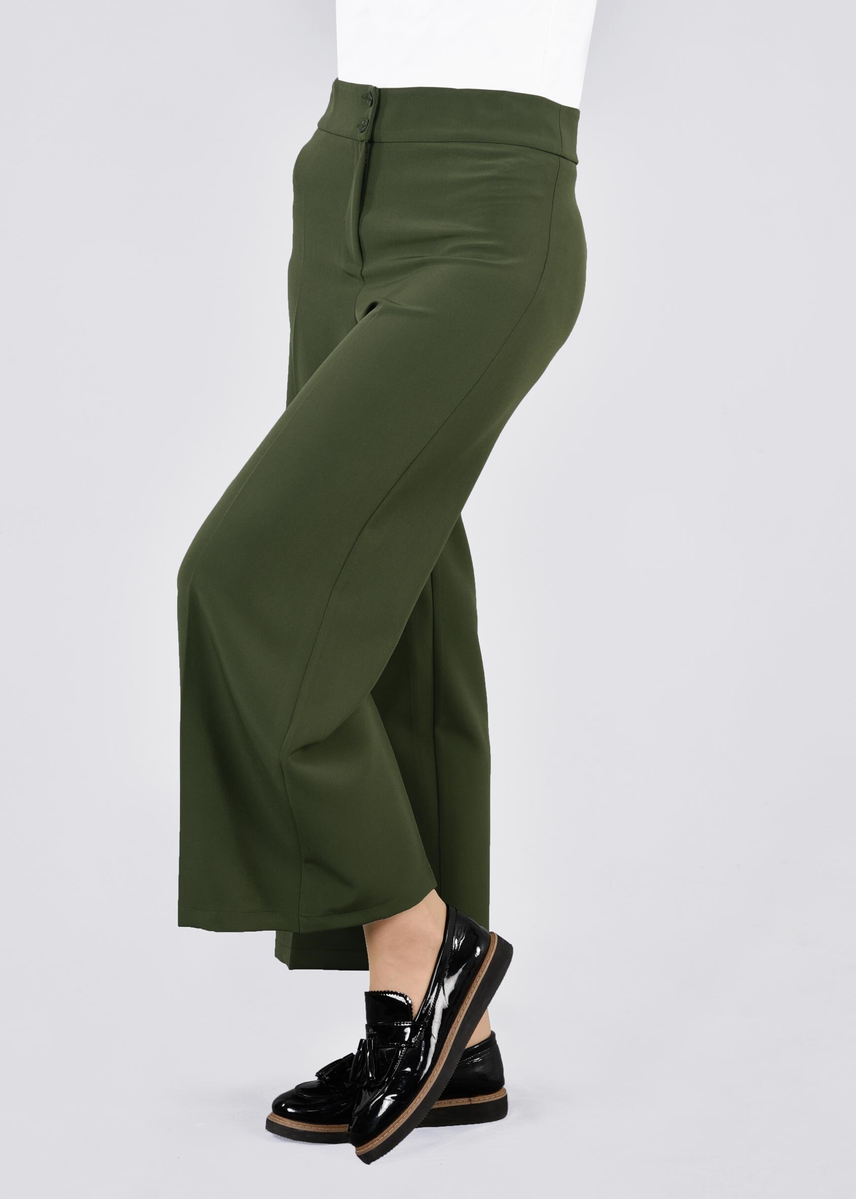 Tesettür giyim HAKİ 7181 7537 PANTOLON 38/46