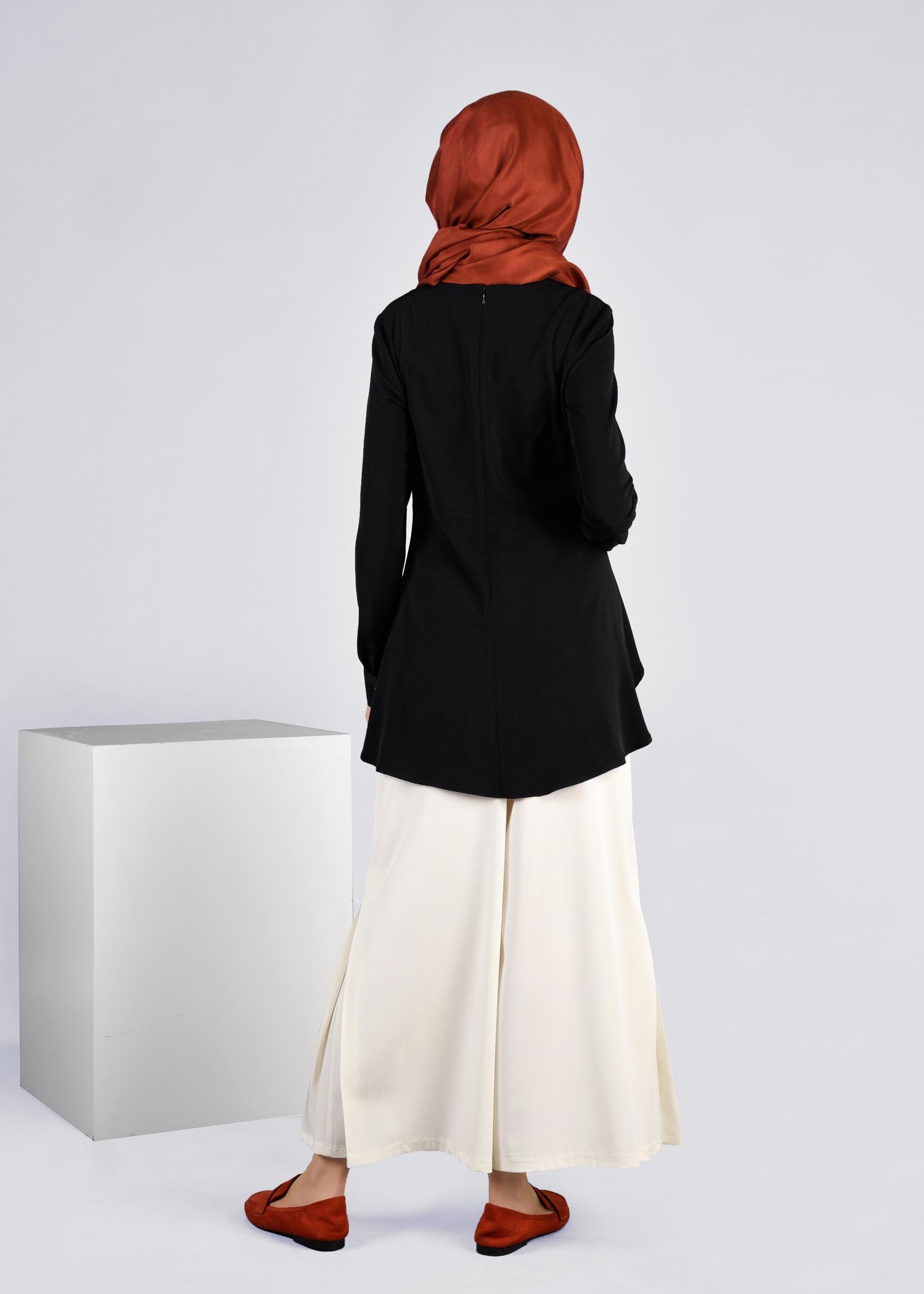 Tesettür giyim BEYAZ 7183 NEW NİCE PANTOLON 38/44 TEK40