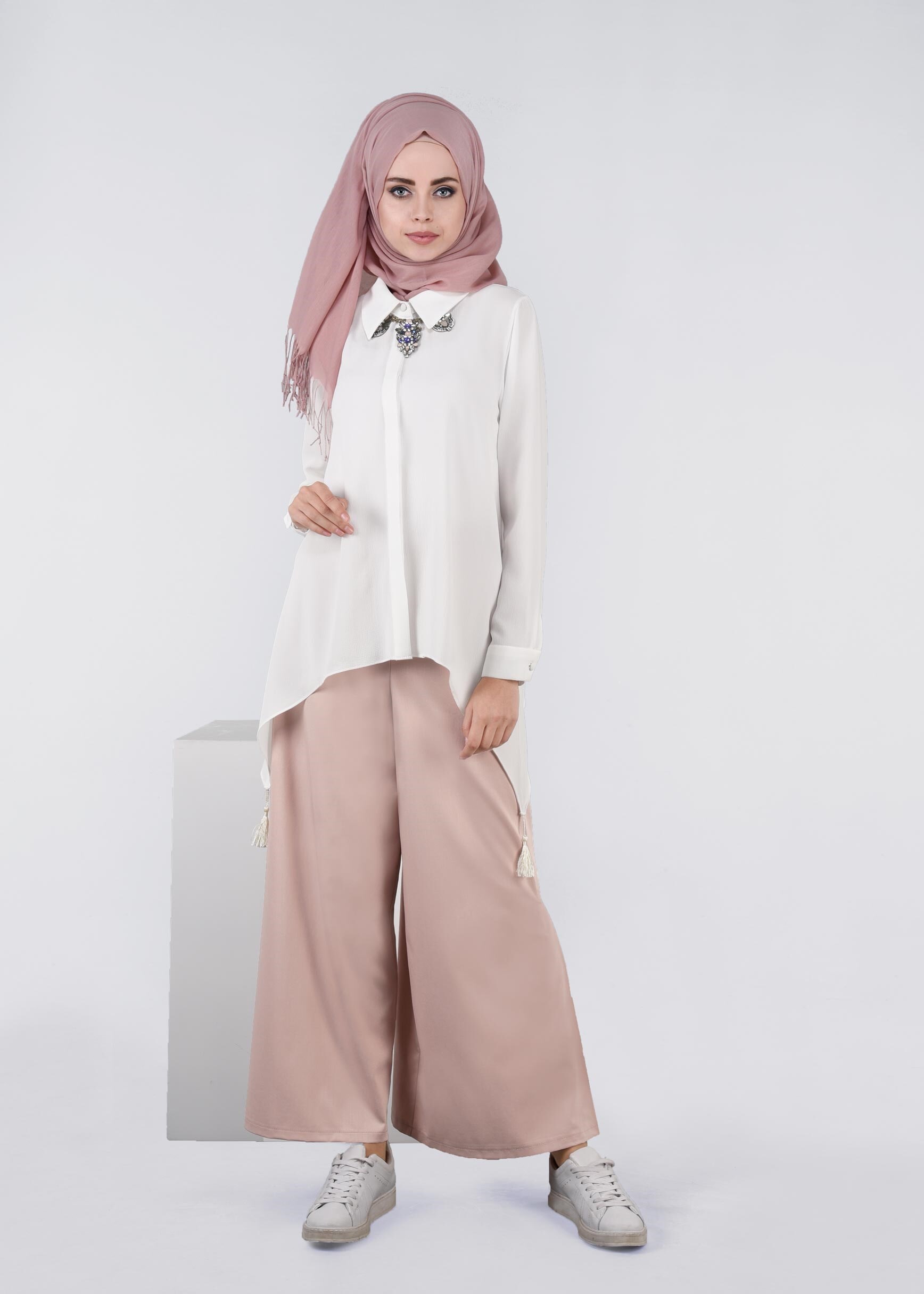 Tesettür giyim PUDRA 7183 NEW NİCE PANTOLON 38/44 TEK40