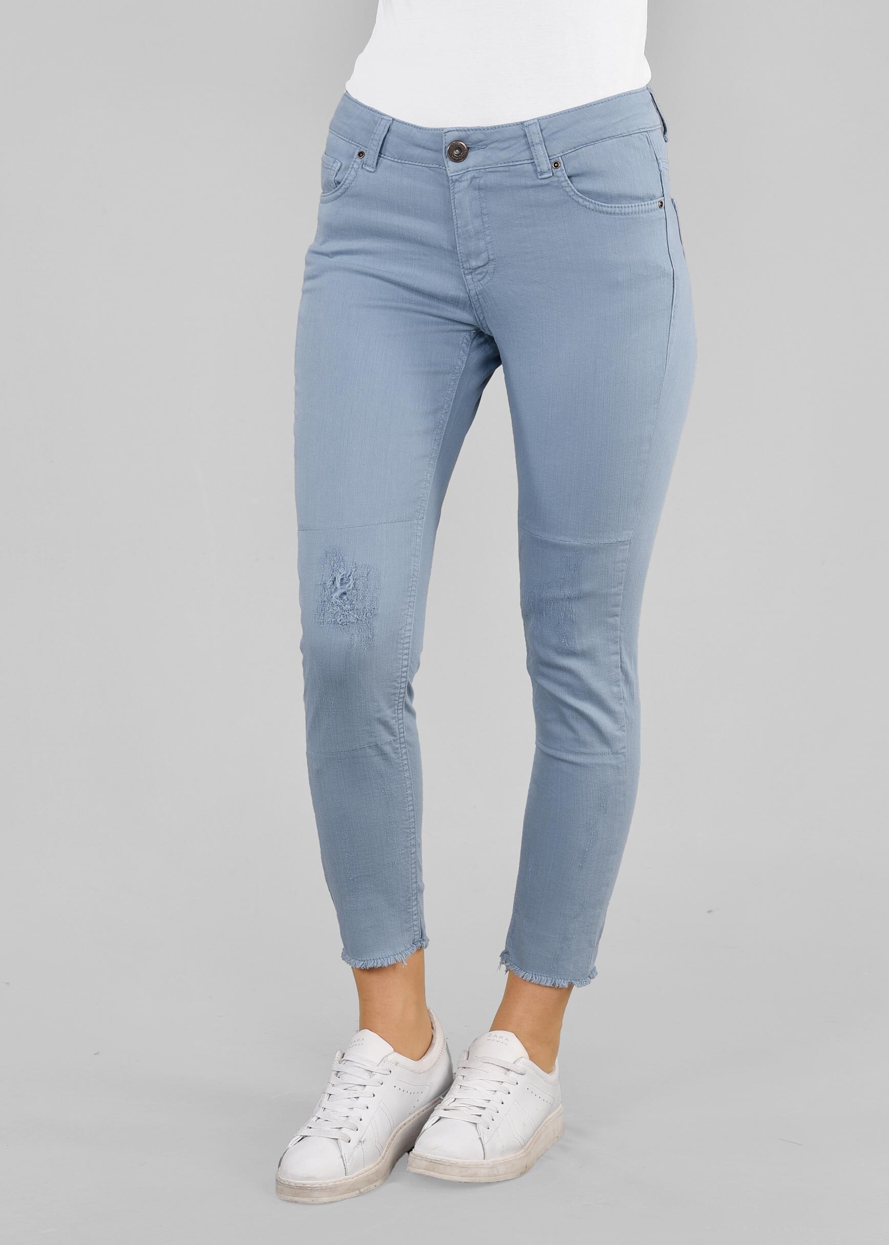 Tesettür giyim MAVİ 7186 REMİX DENİM PANTOLON 36/44