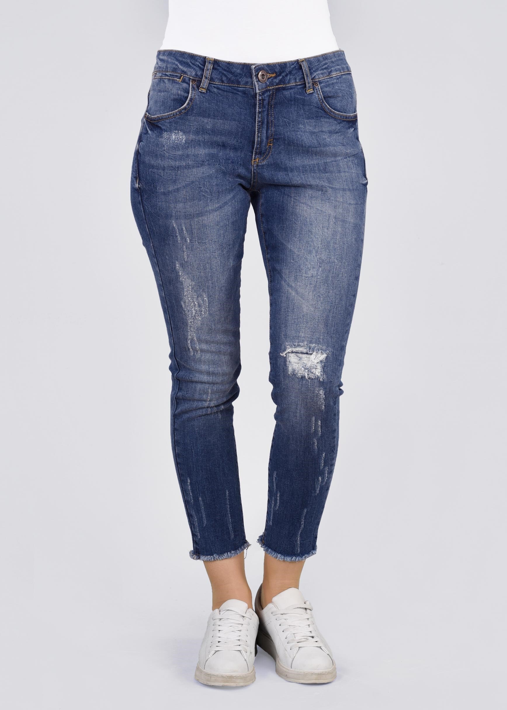 Tesettür giyim MAVİ 7187 LUGANO DENİM PANTOLON 36/44