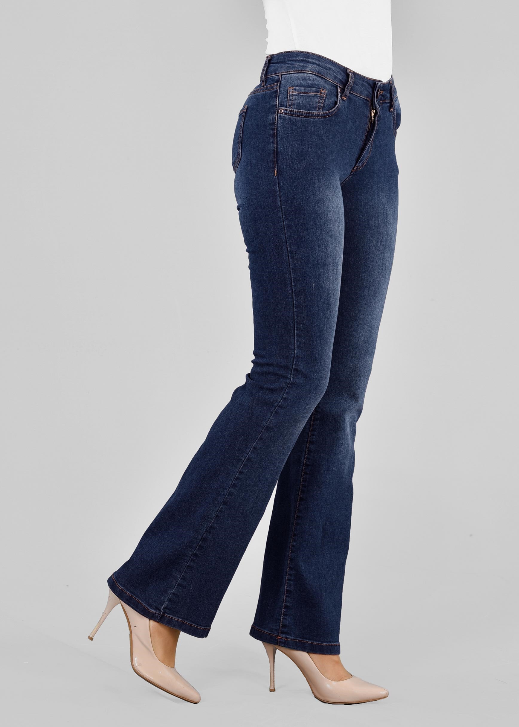 Tesettür giyim MAVİ 7194 YOULA DENİM PANTOLON 38/46