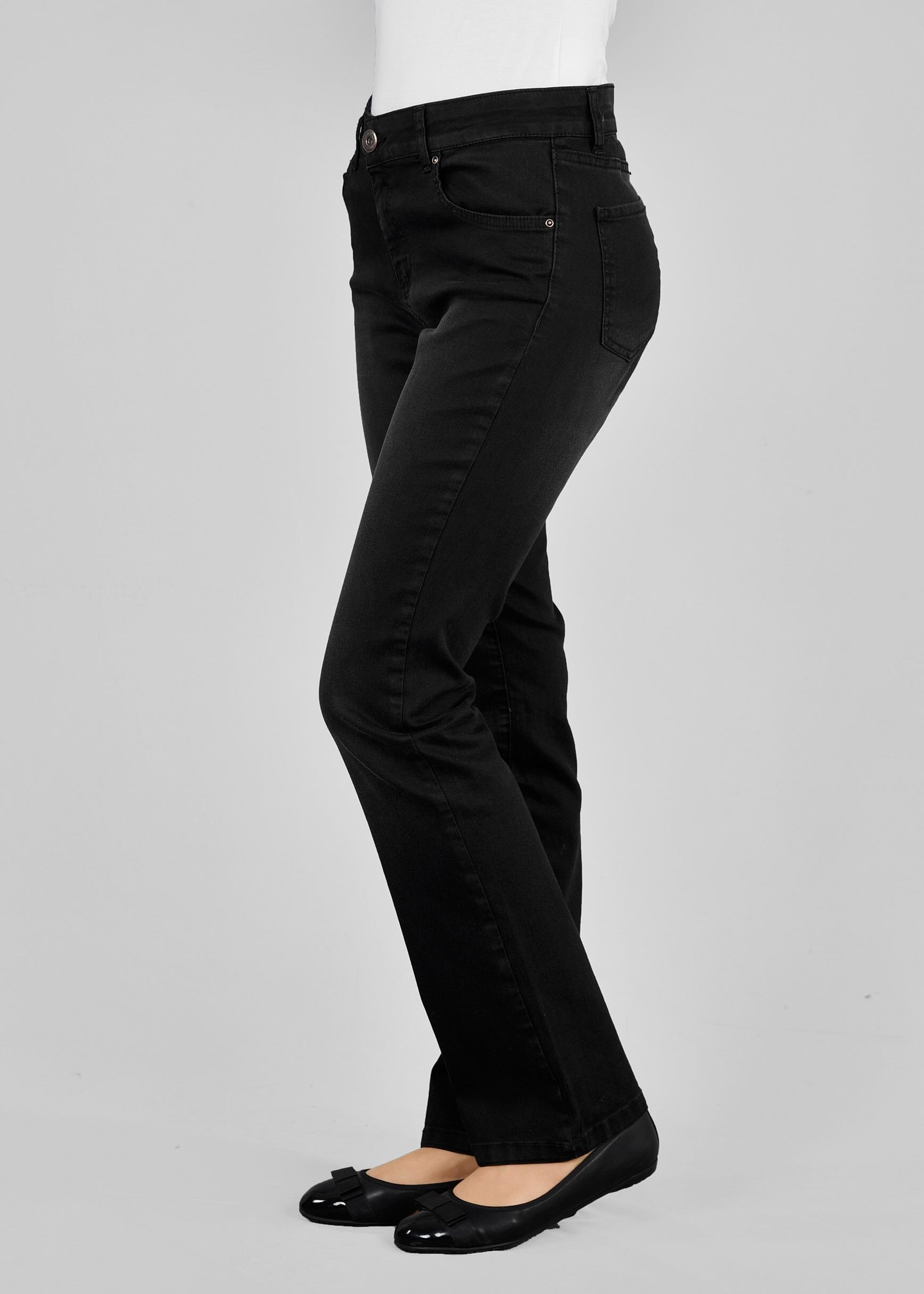 Tesettür giyim SİYAH 7195 YOULA DENİM PANTOLON 40/50 TEK42