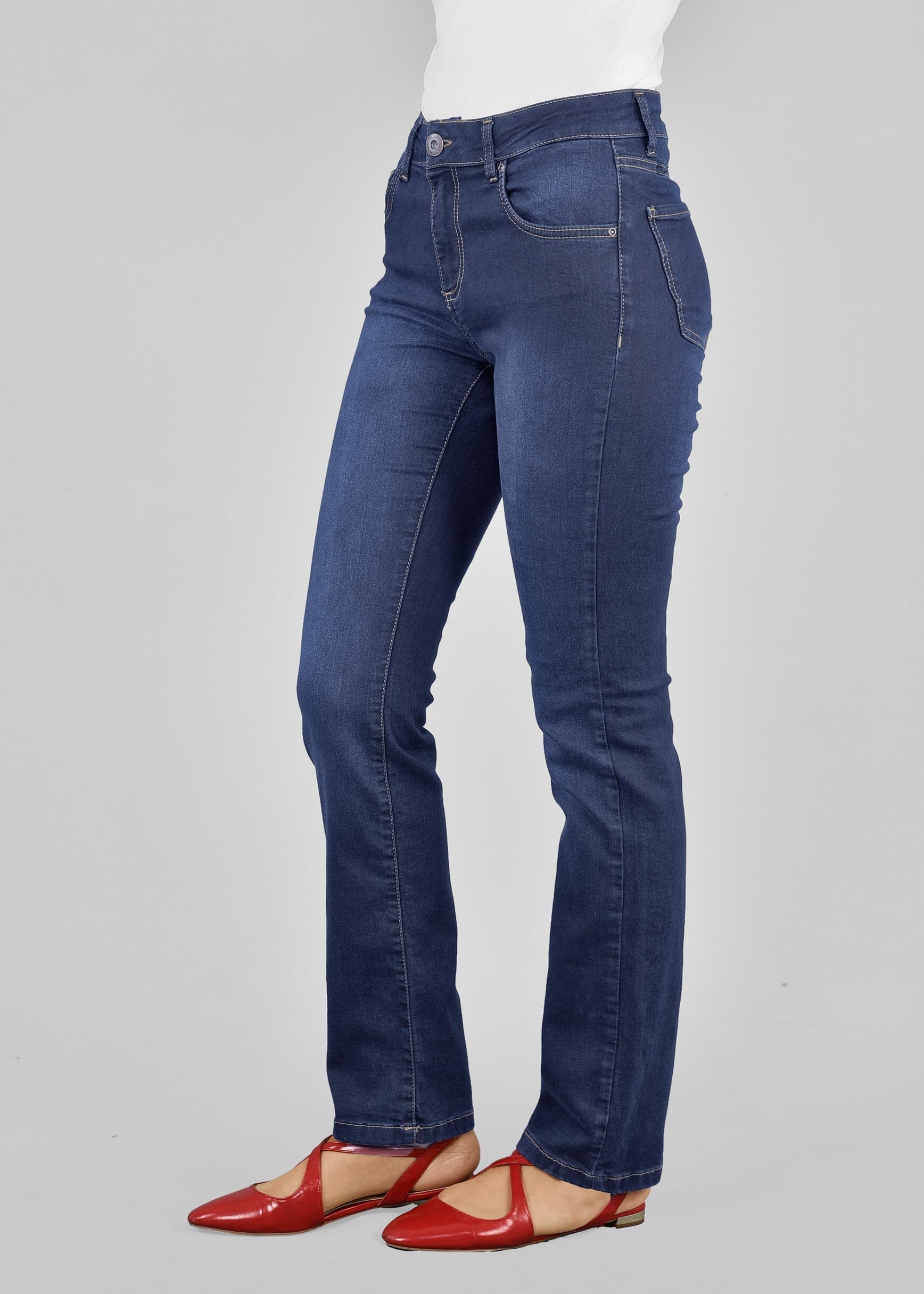 Tesettür giyim MAVİ 7195 YOULA DENİM PANTOLON 40/50 TEK42