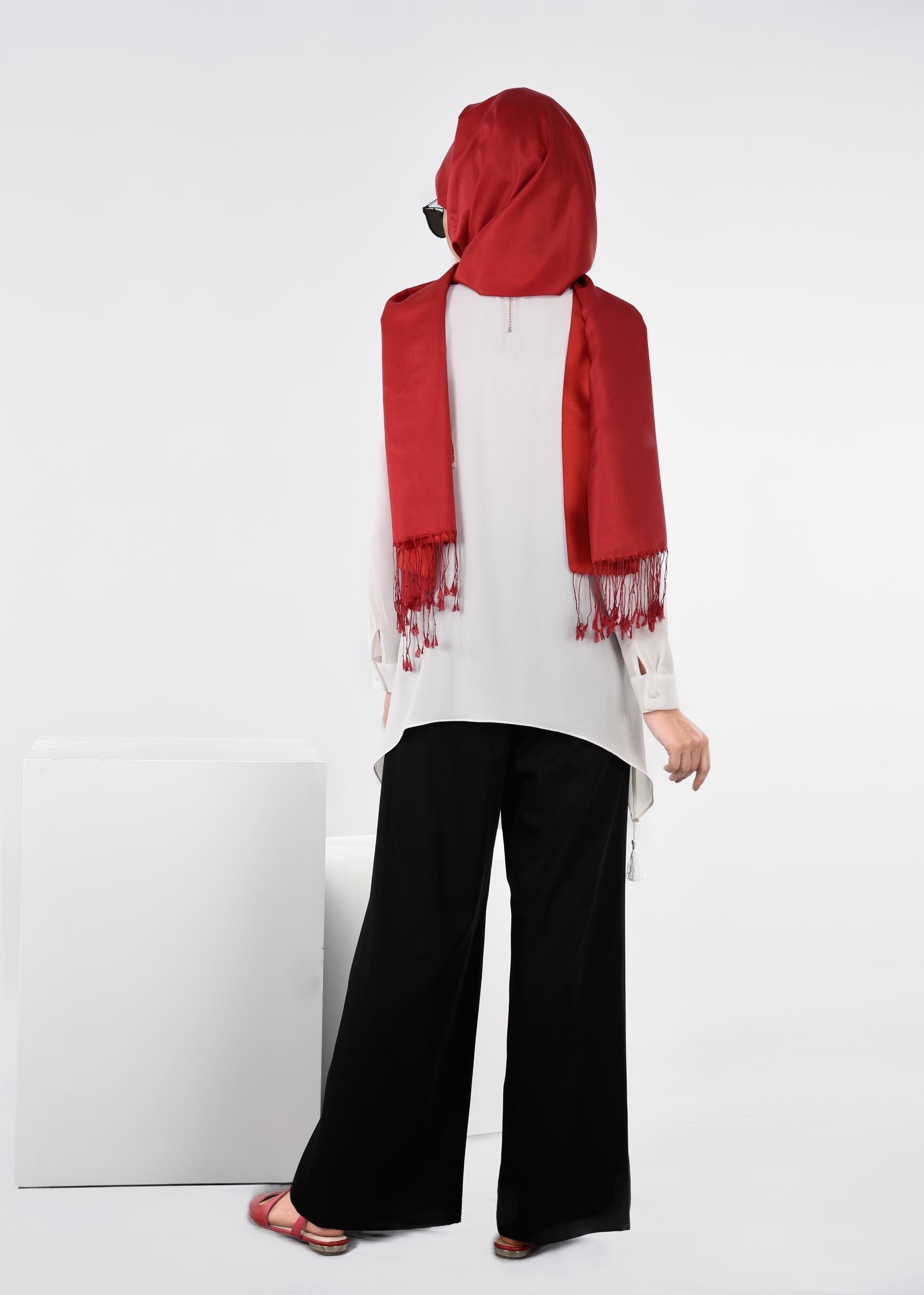 Tesettür giyim SİYAH 7207 NEW ARTEMİS PANTOLON 38/46 TEK40