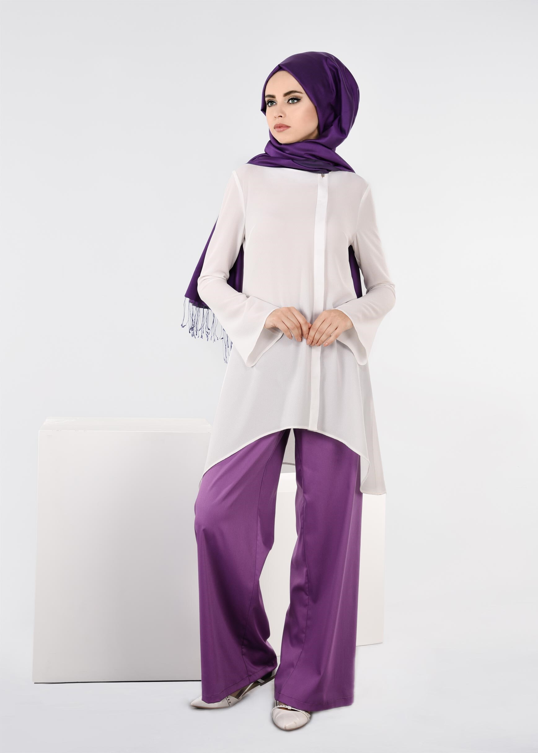 Tesettür giyim MOR 7207 NEW ARTEMİS PANTOLON 38/46 TEK40