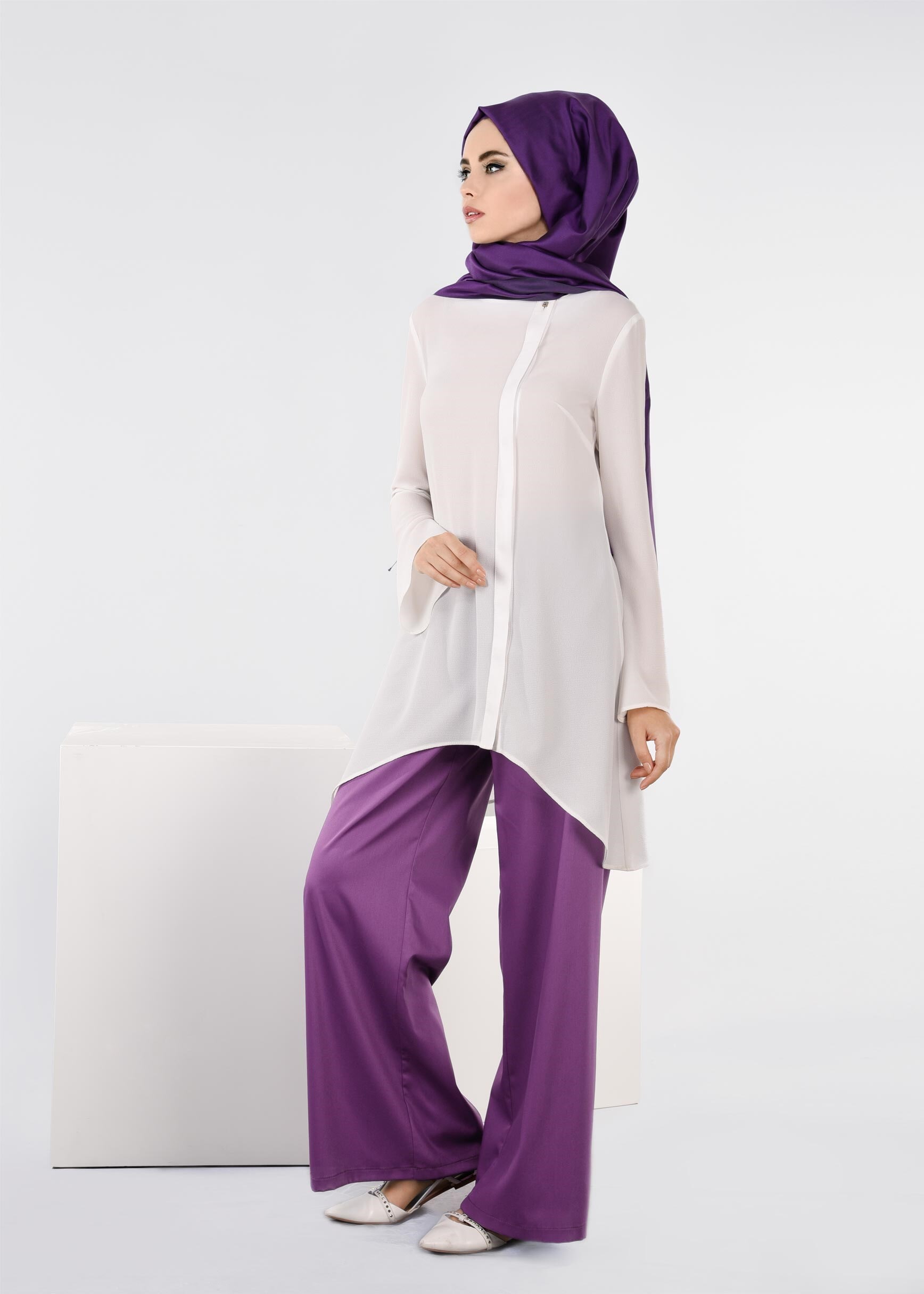 Tesettür giyim MOR 7207 NEW ARTEMİS PANTOLON 38/46 TEK40