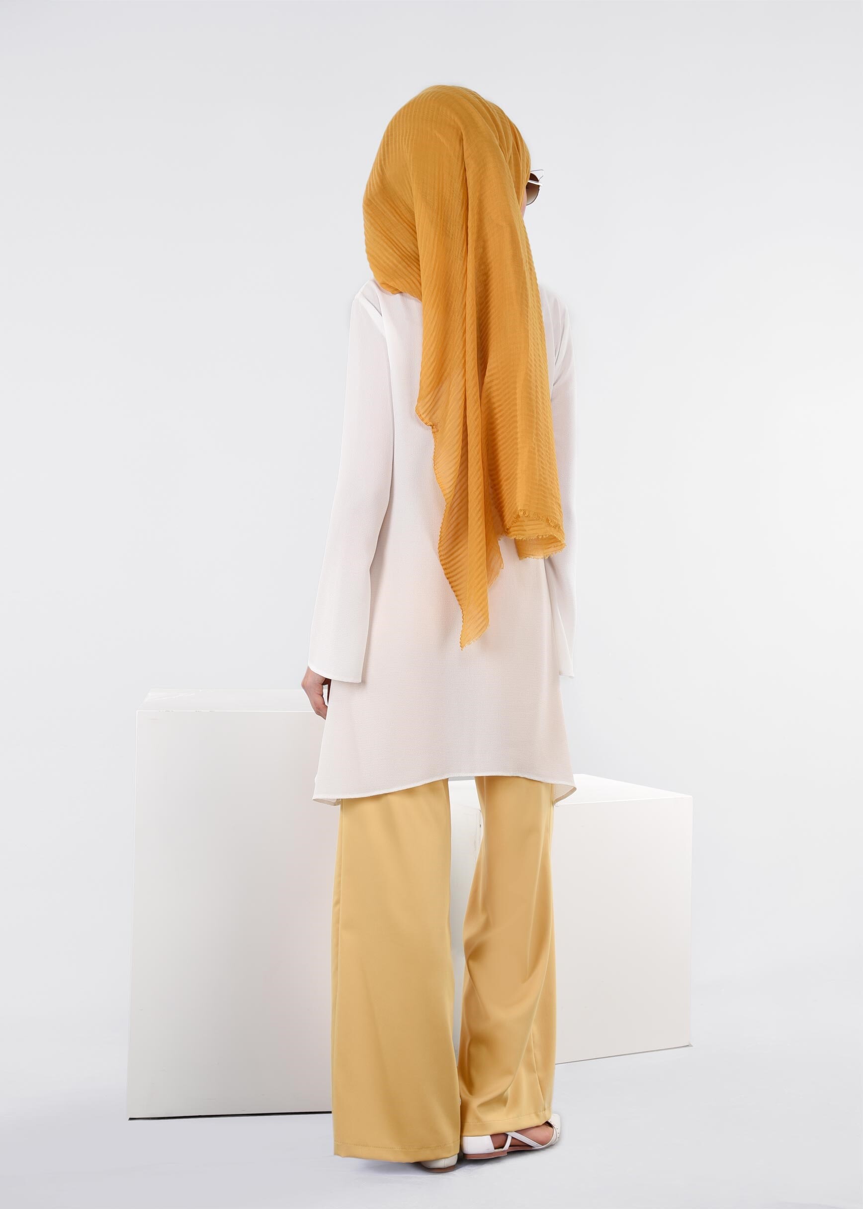 Tesettür giyim SARI 7207 NEW ARTEMİS PANTOLON 38/46 TEK40