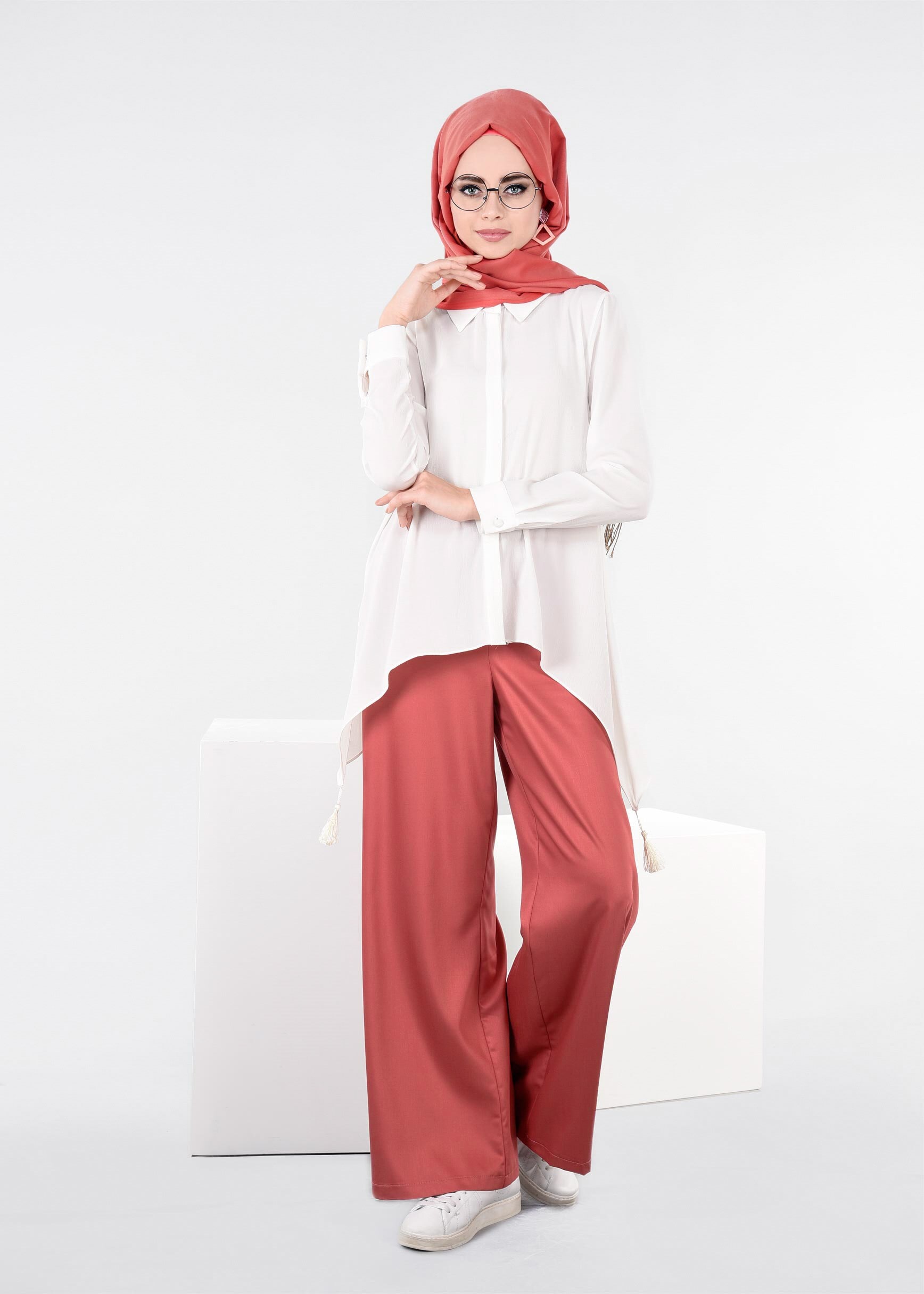 Tesettür giyim MERCAN 7207 NEW ARTEMİS PANTOLON 38/46 TEK40