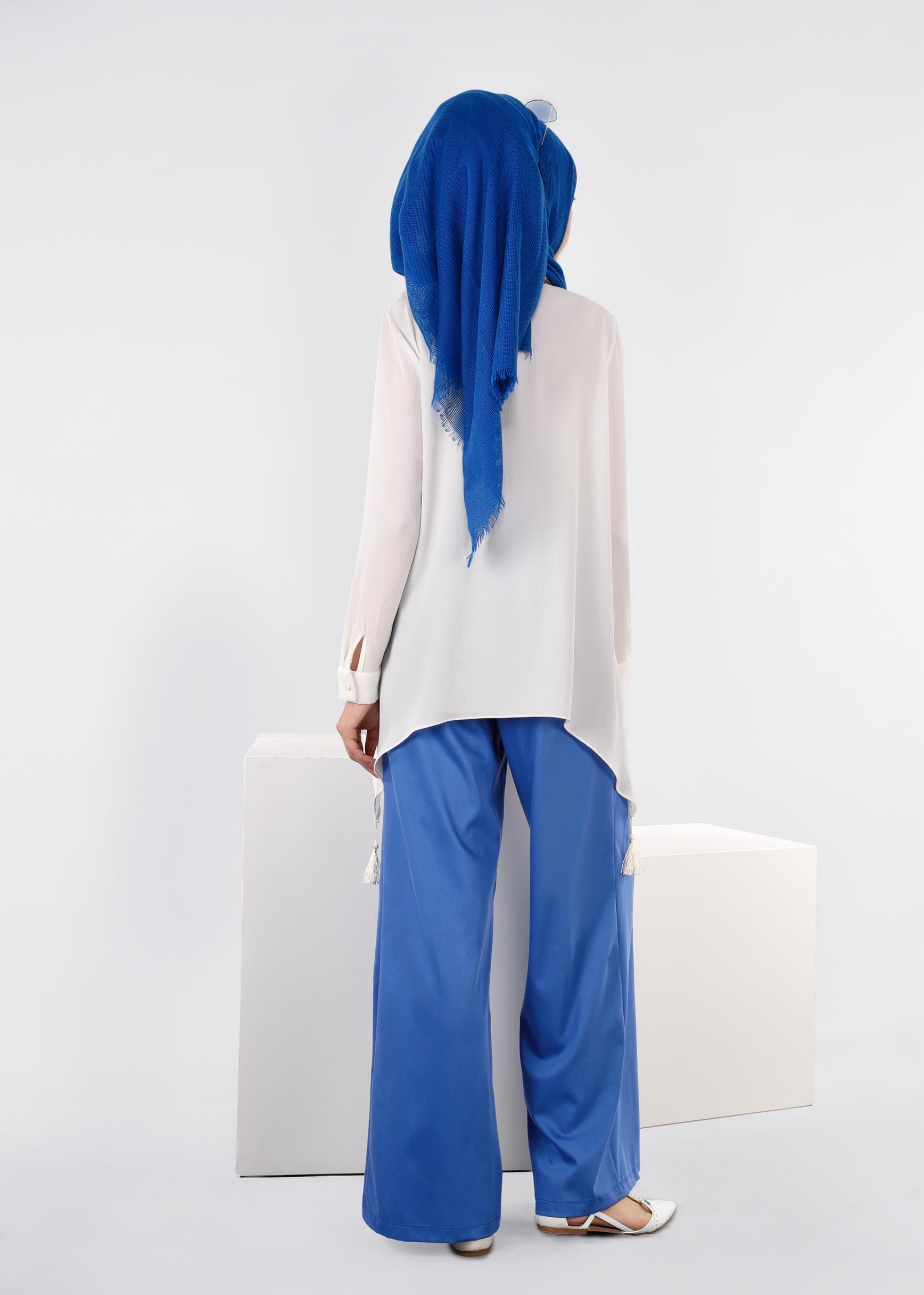 Tesettür giyim LACİVERT 7207 NEW ARTEMİS PANTOLON 38/46 TEK40