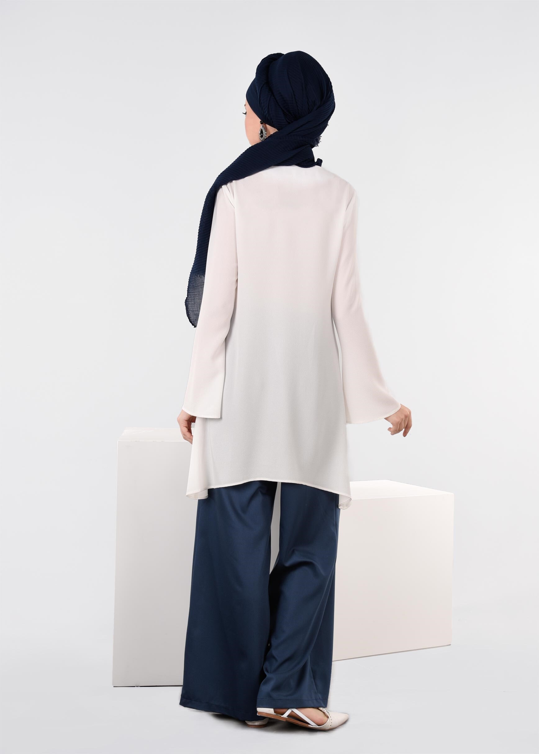 Tesettür giyim LACİVERT 7207 NEW ARTEMİS PANTOLON 38/46 TEK40