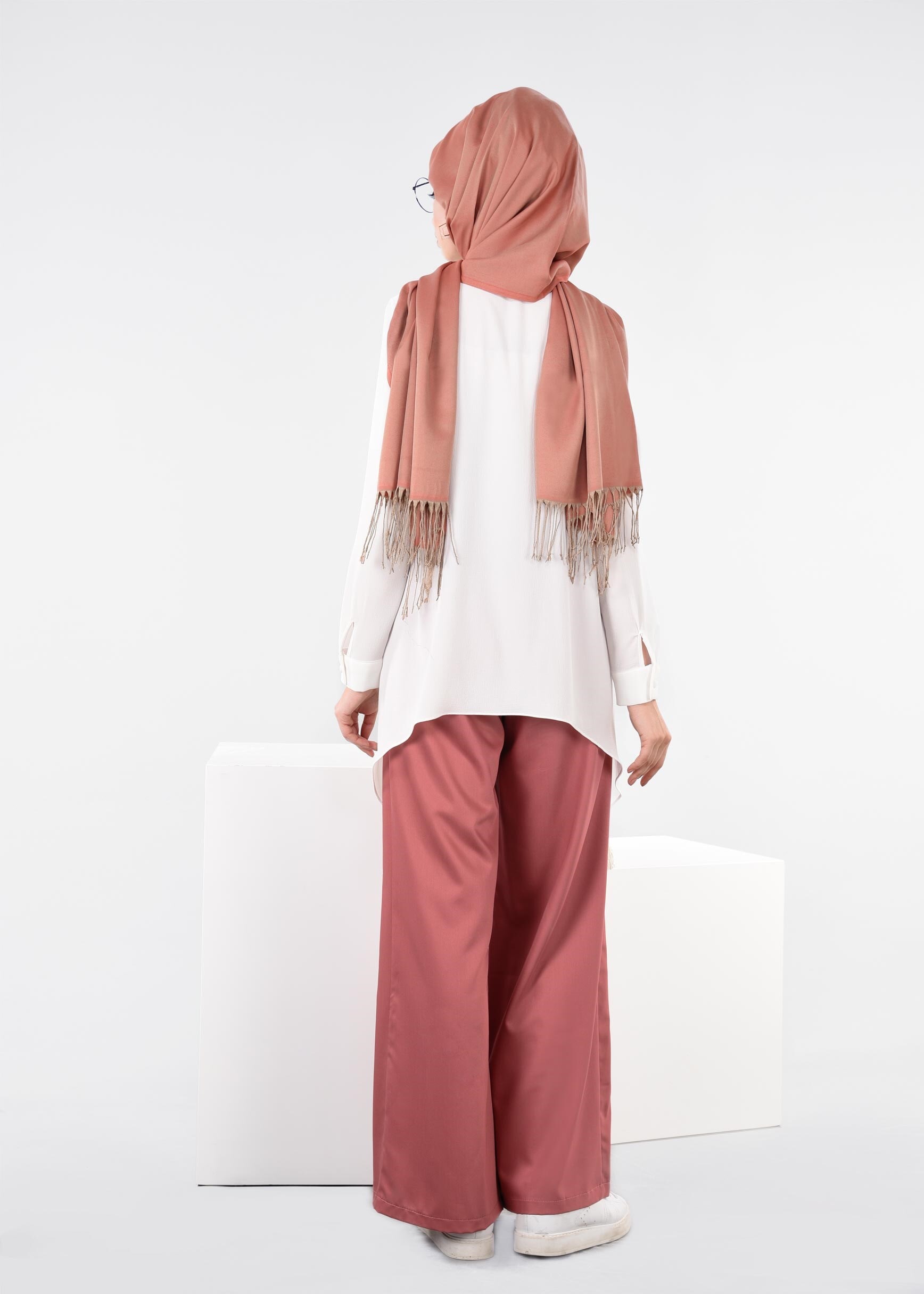 Tesettür giyim PEMBE 7207 NEW ARTEMİS PANTOLON 38/46 TEK40