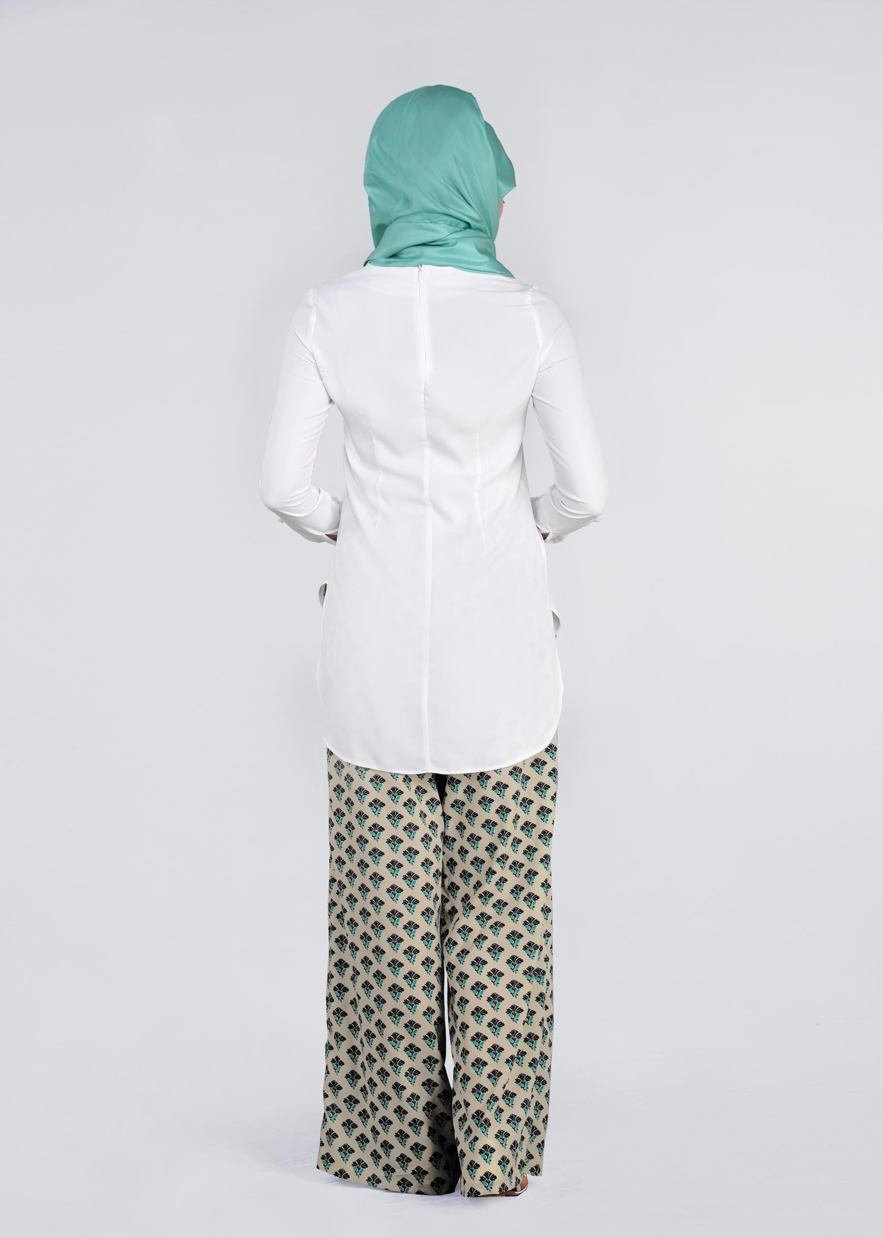 Tesettür giyim BEJ 7210 EMP.CREP 3740 PANTOLON 38/46 TEK40