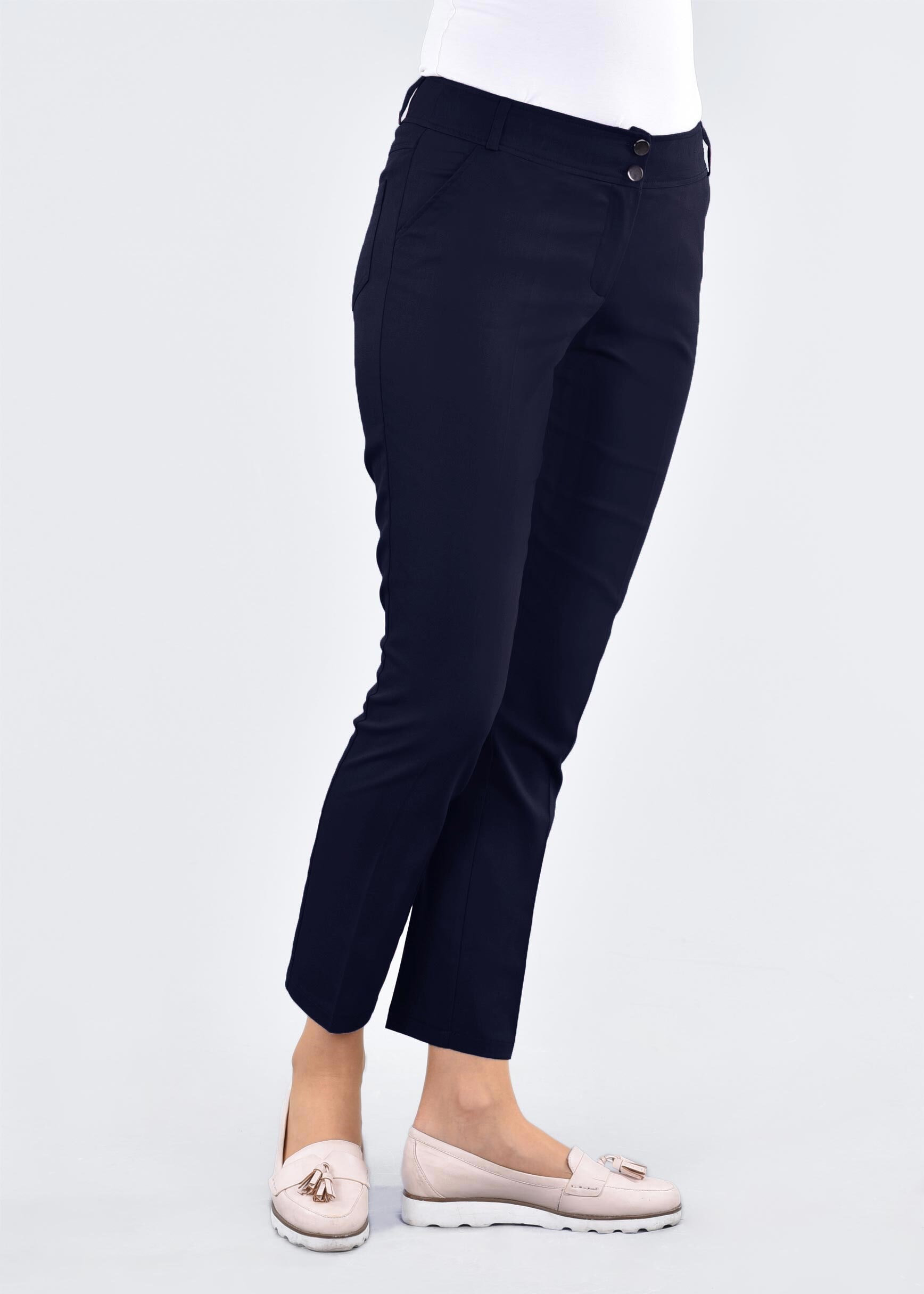 Tesettür giyim LACİVERT 7129-2 WEB 17374 PANTOLON 38/46 TEK36