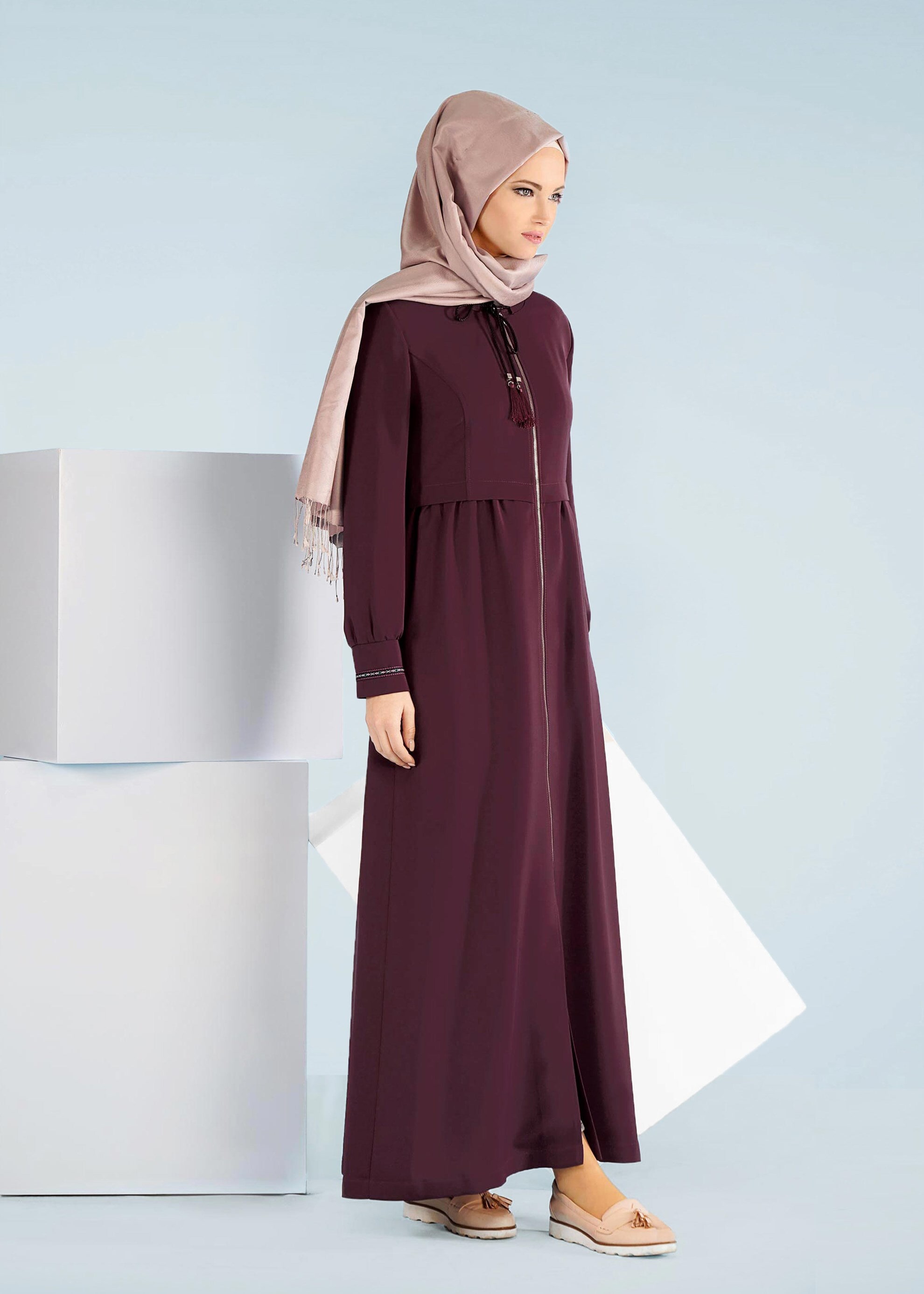 Tesettür giyim MÜRDÜM 1001 KİWON PARDESÜ 38/44 TEK40