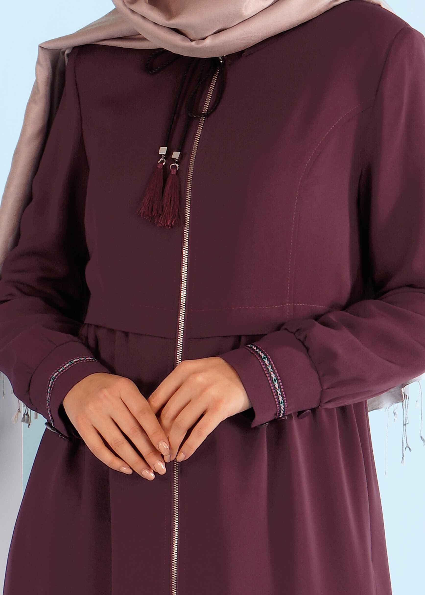 Tesettür giyim MÜRDÜM 1001 KİWON PARDESÜ 38/44 TEK40