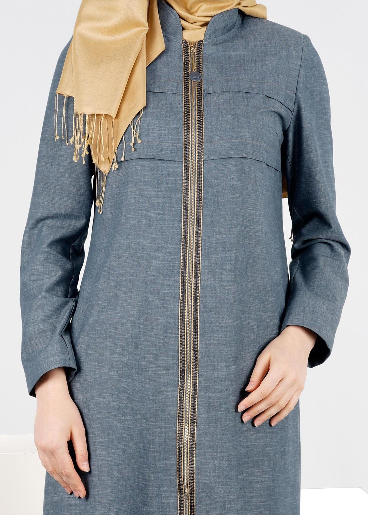 Tesettür giyim LACİVERT 1003 17631 PARDESÜ 40/48 TEK38