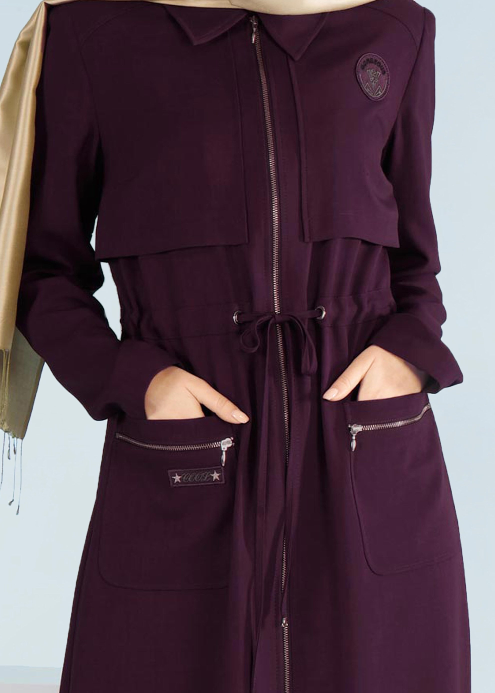 Tesettür giyim MÜRDÜM 1005 STİL 8563 PARDESÜ 38/46 TEK40