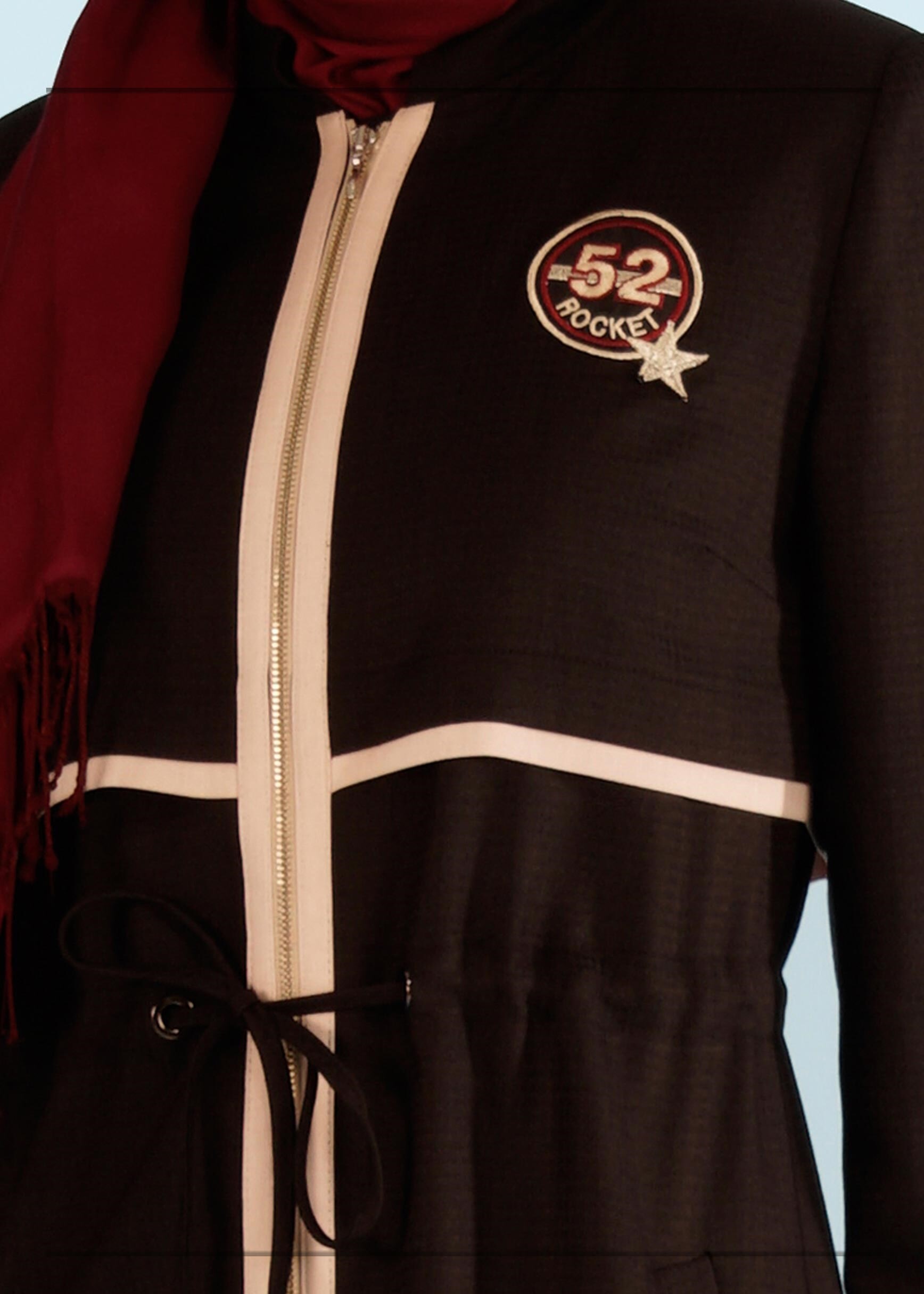 Tesettür giyim SİYAH 1006 TRİESTE PARDESÜ 40/48 TEK40-38