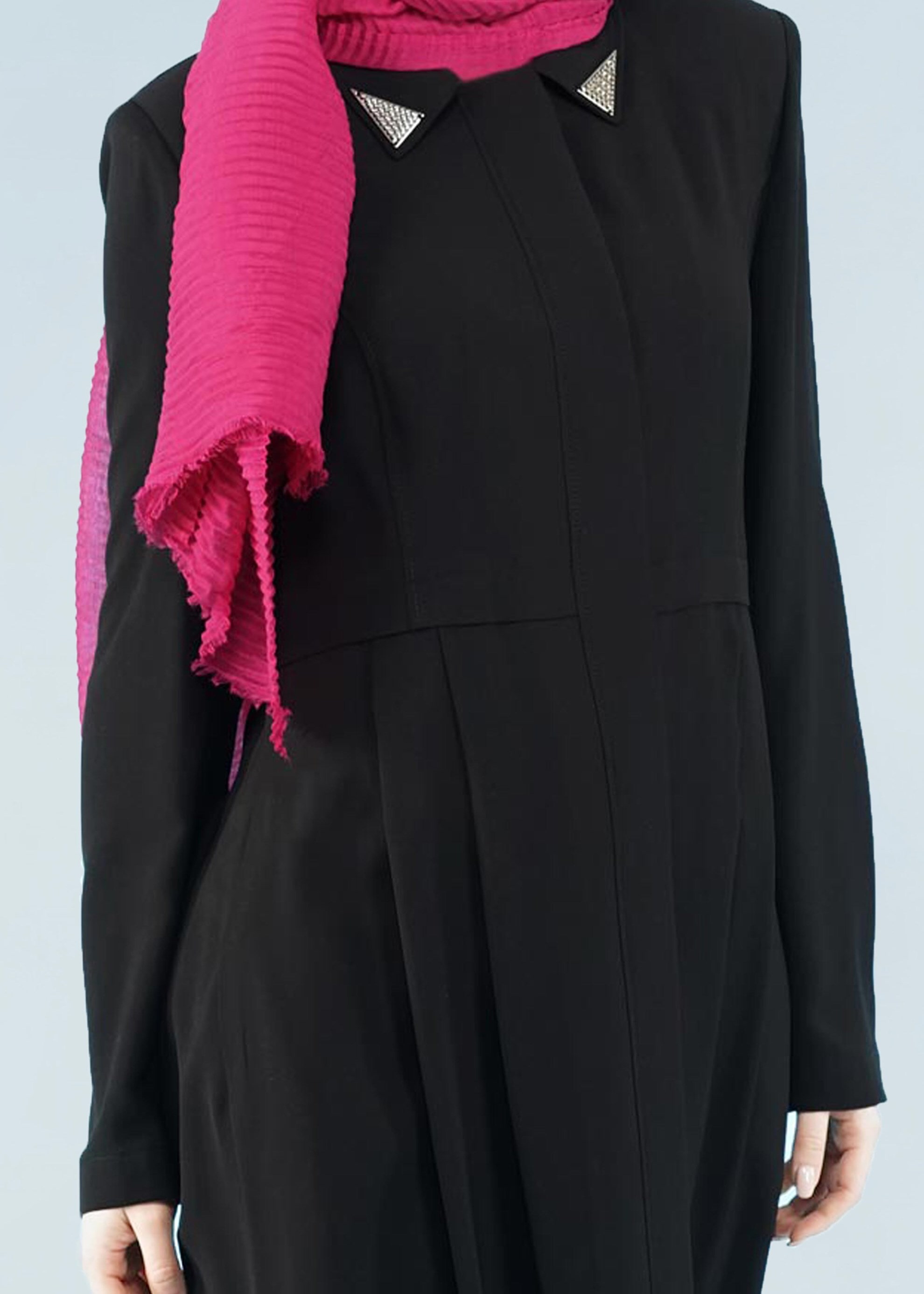 Tesettür giyim SİYAH 1007 7515 PARDESÜ 38/44 TEK40