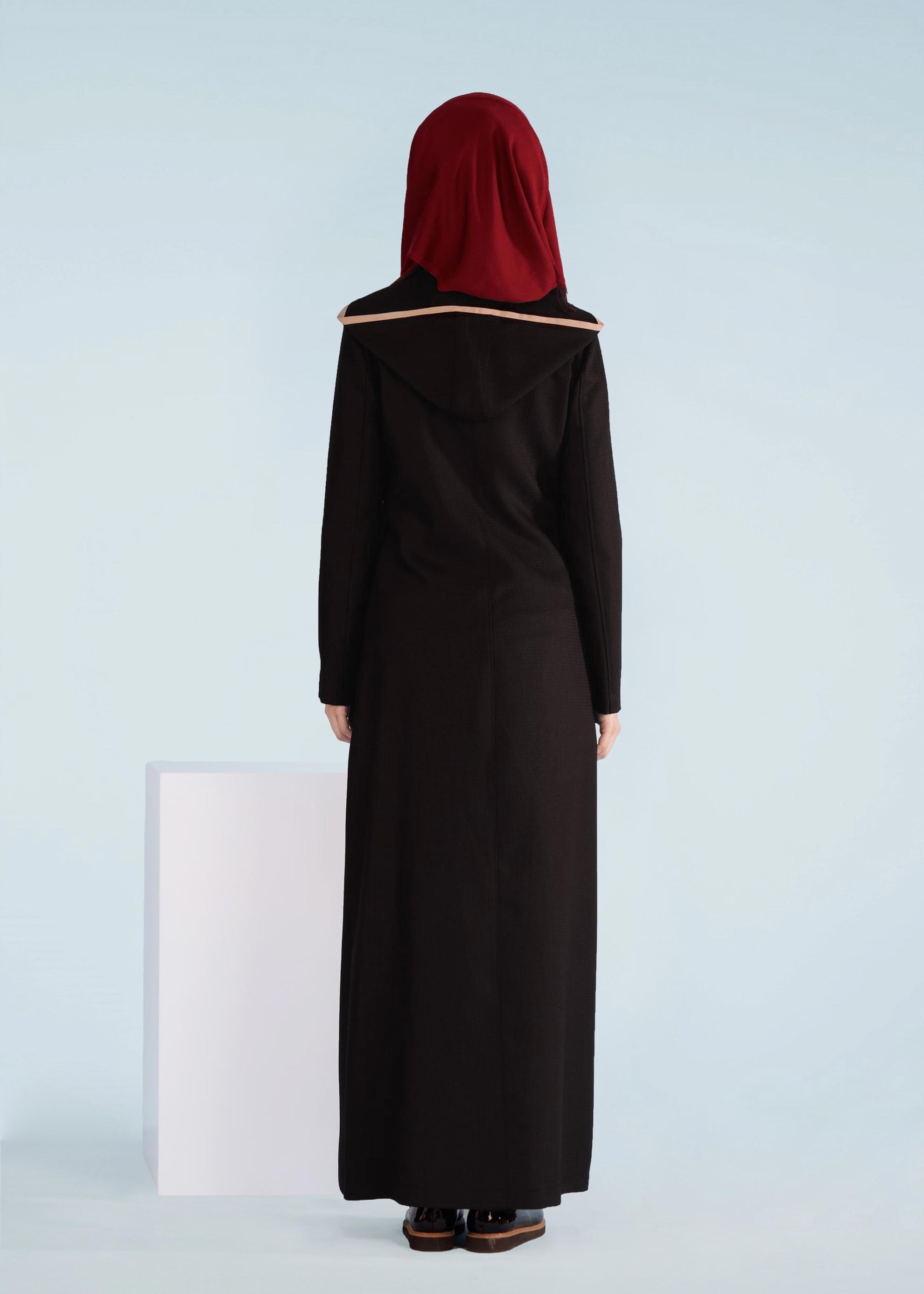 Tesettür giyim SİYAH 1010 TRİESTE PARDESÜ 38/46 TEK42