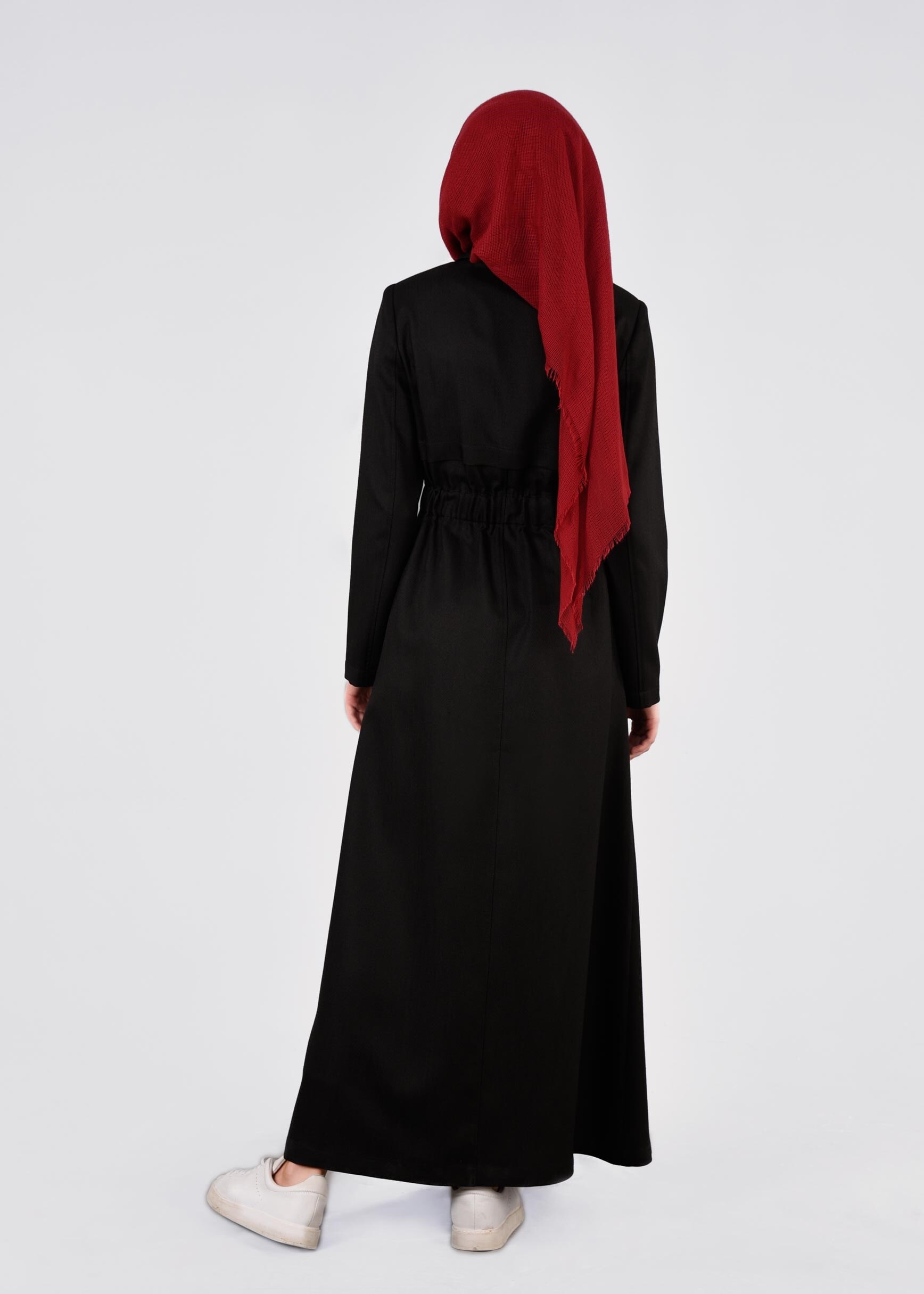 Tesettür giyim SİYAH 1011 TAYLOR PARDESÜ 38/46 TEK40