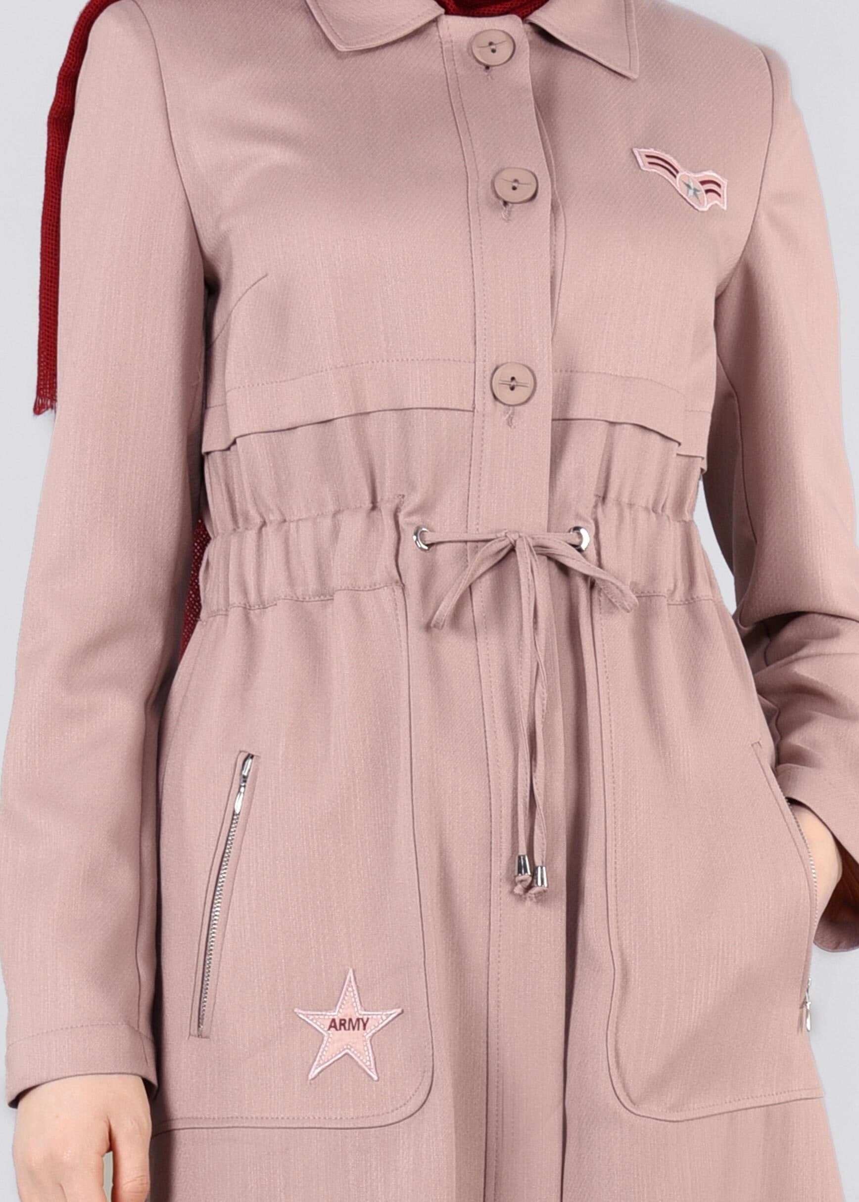 Tesettür giyim PUDRA 1011 TAYLOR PARDESÜ 38/46 TEK40