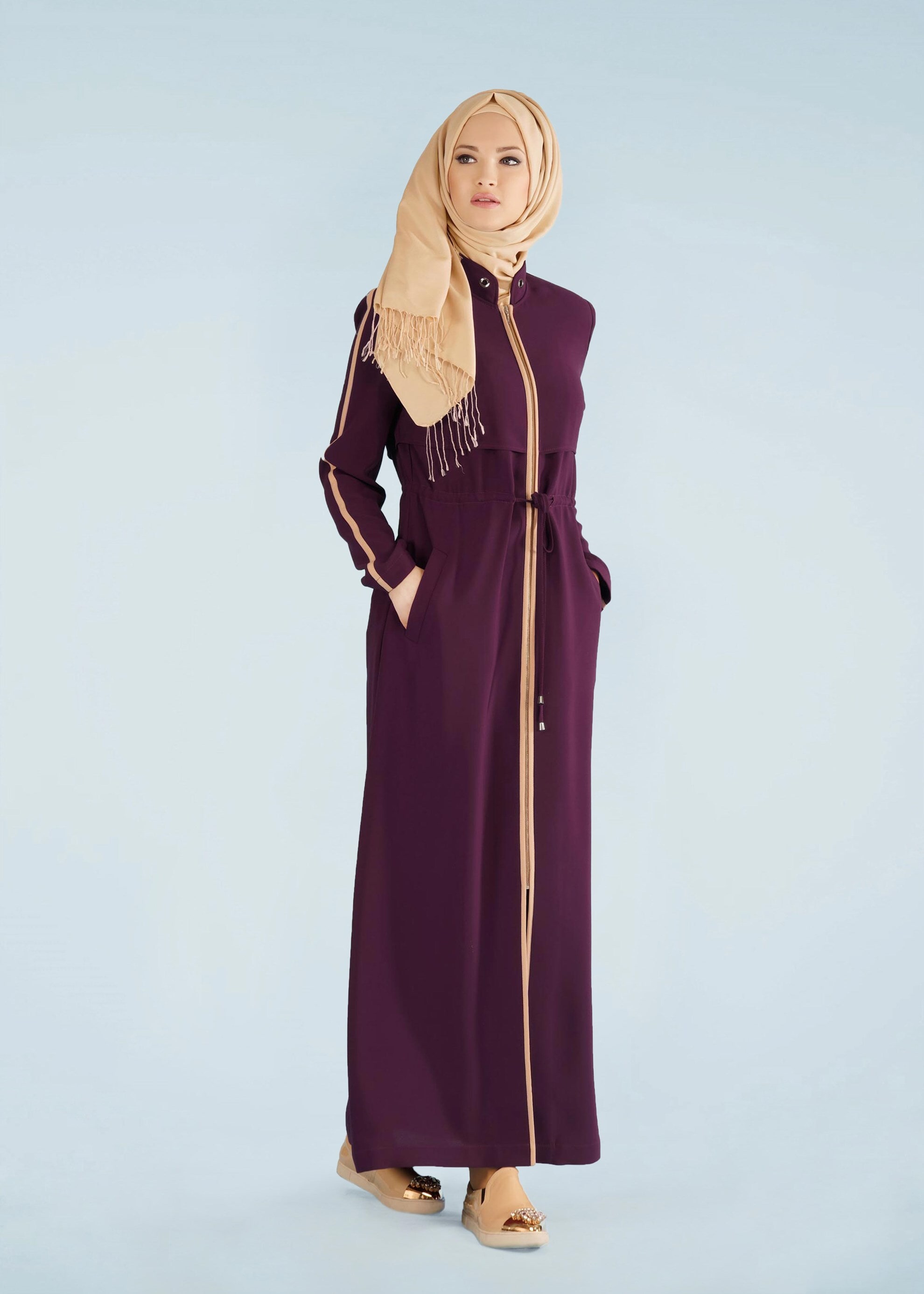 Tesettür giyim MÜRDÜM 1013 ELVAN 3731 PARDESÜ 38/46