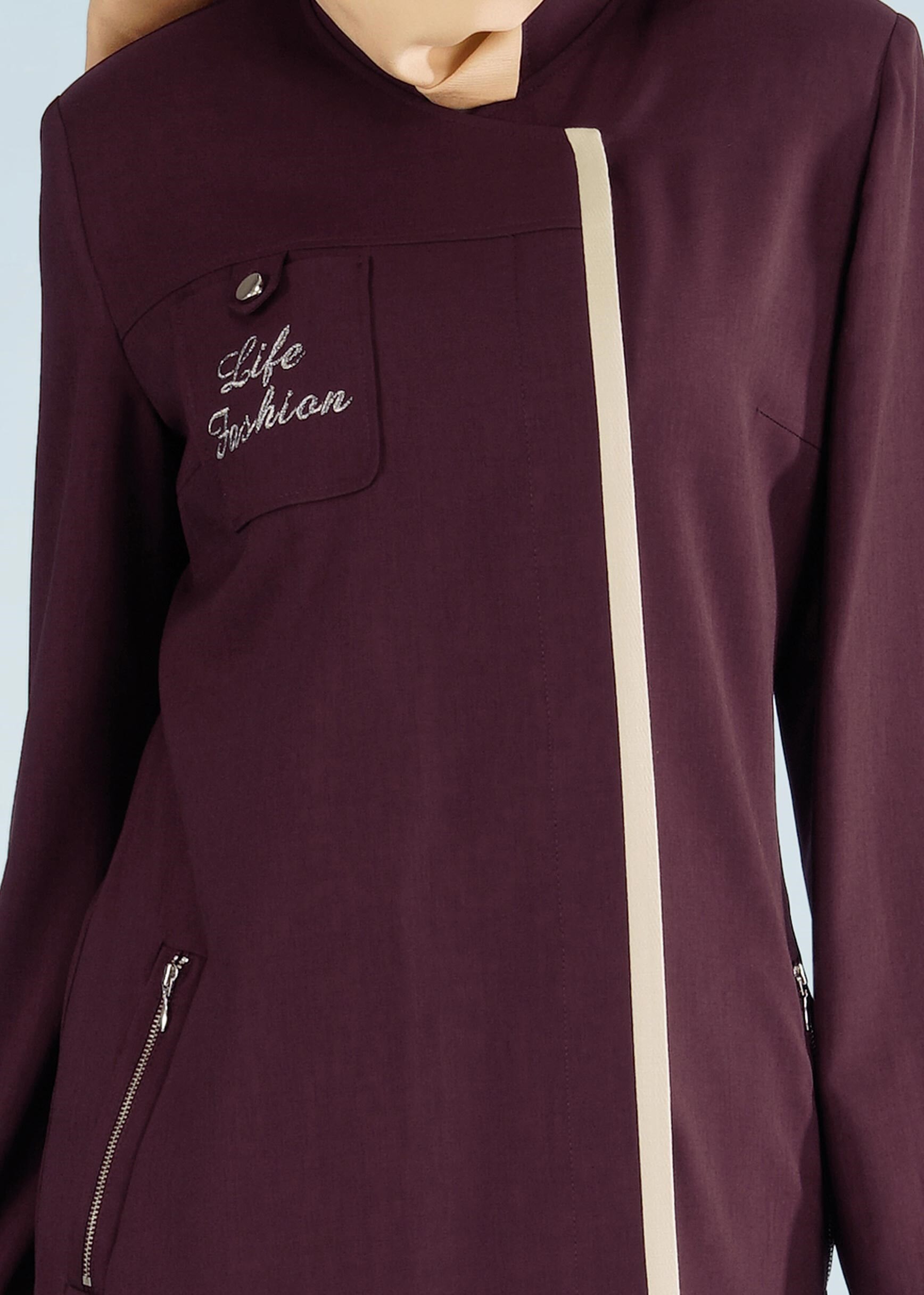 Tesettür giyim MÜRDÜM 1015 STİL 8563 TESETTÜR PARDESÜ 40/48 TEK38