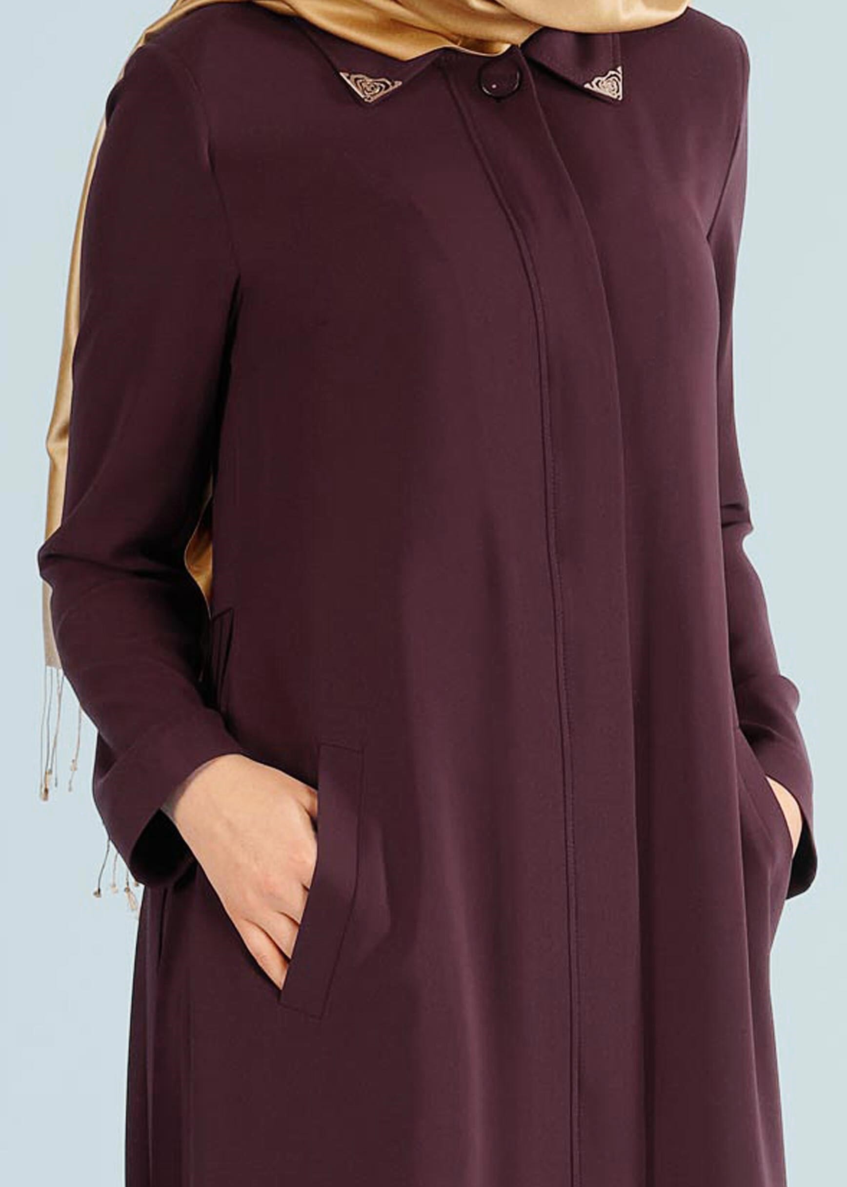 Tesettür giyim MÜRDÜM 1023 GİNO PARDESÜ 38/46 TEK40-42