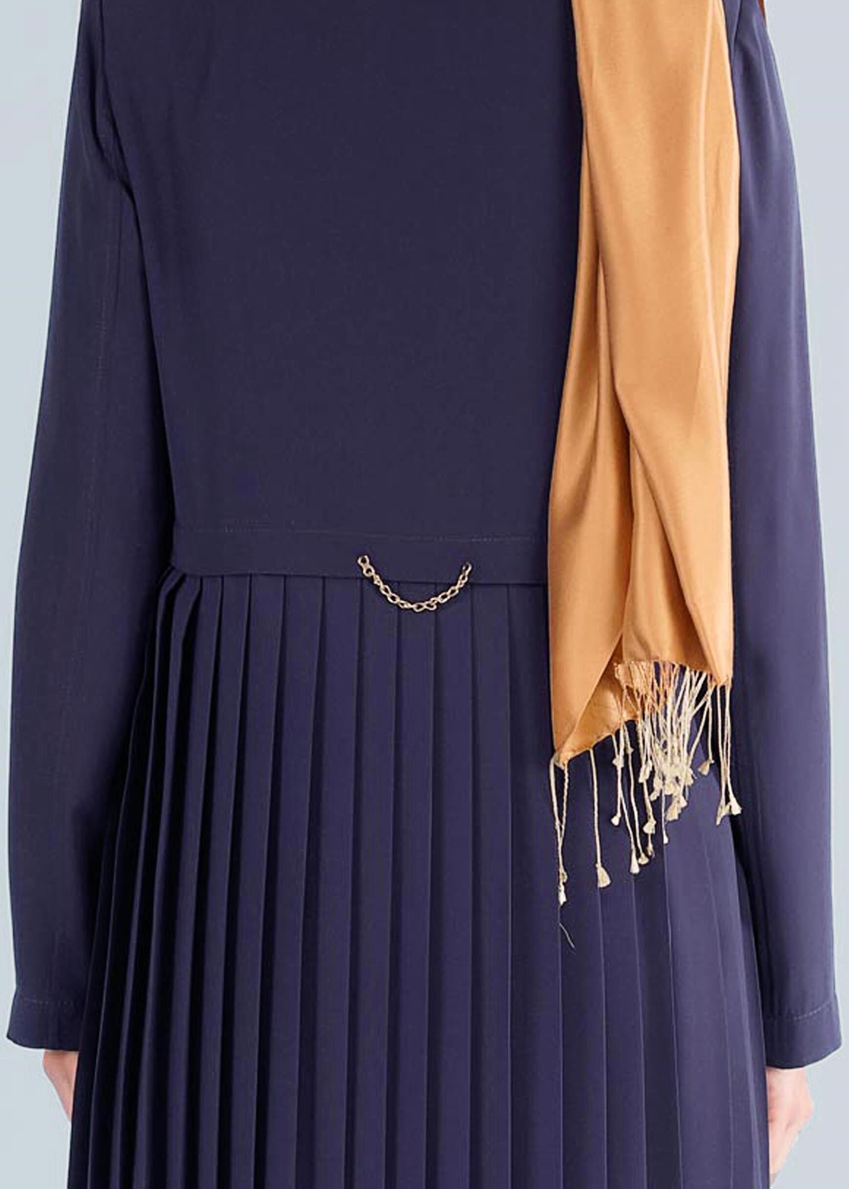 Tesettür giyim LACİVERT 1023 GİNO PARDESÜ 38/46 TEK40-42