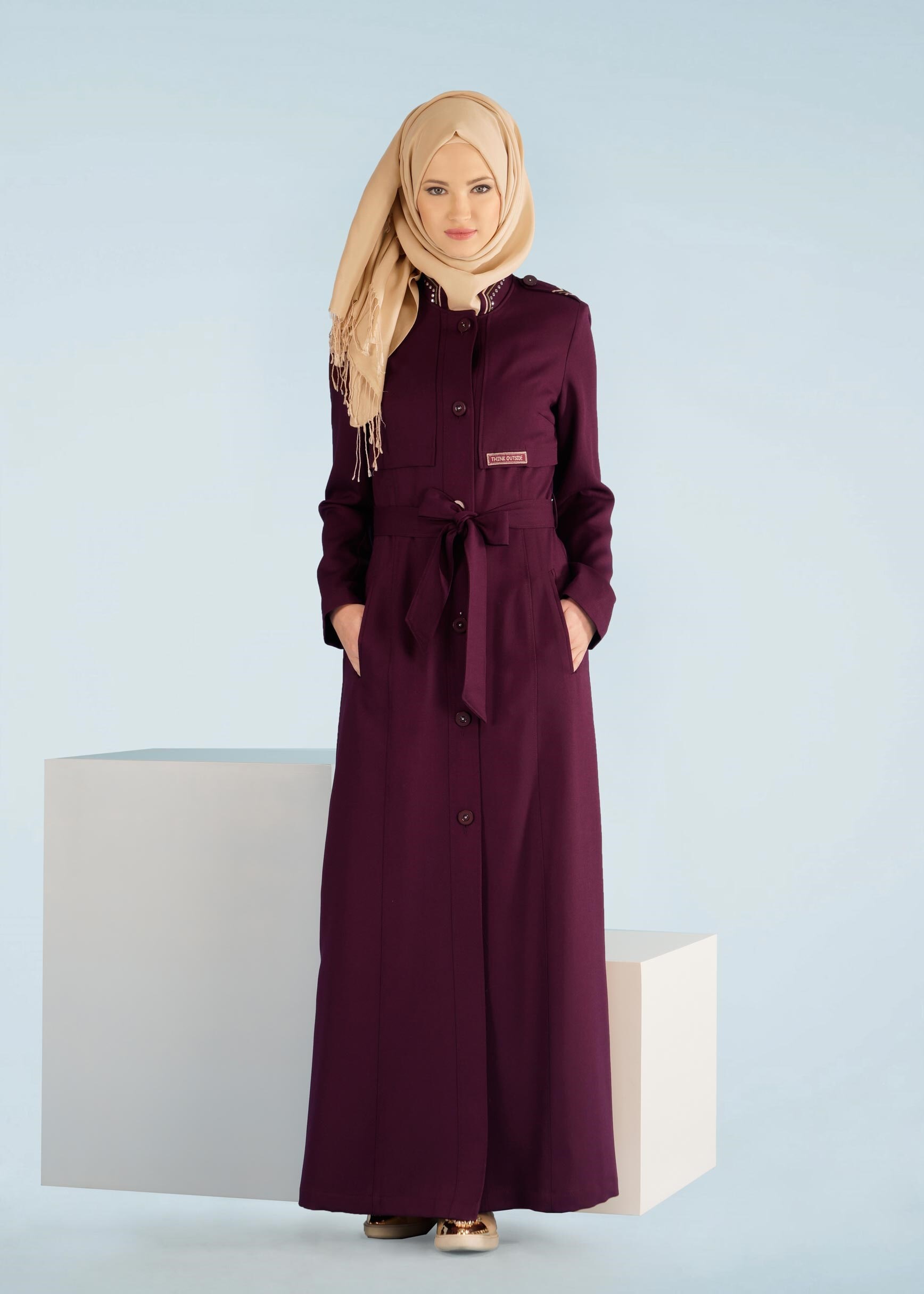 Tesettür giyim MÜRDÜM 1024 SHOGUN PARDESÜ 40/46 TEK38