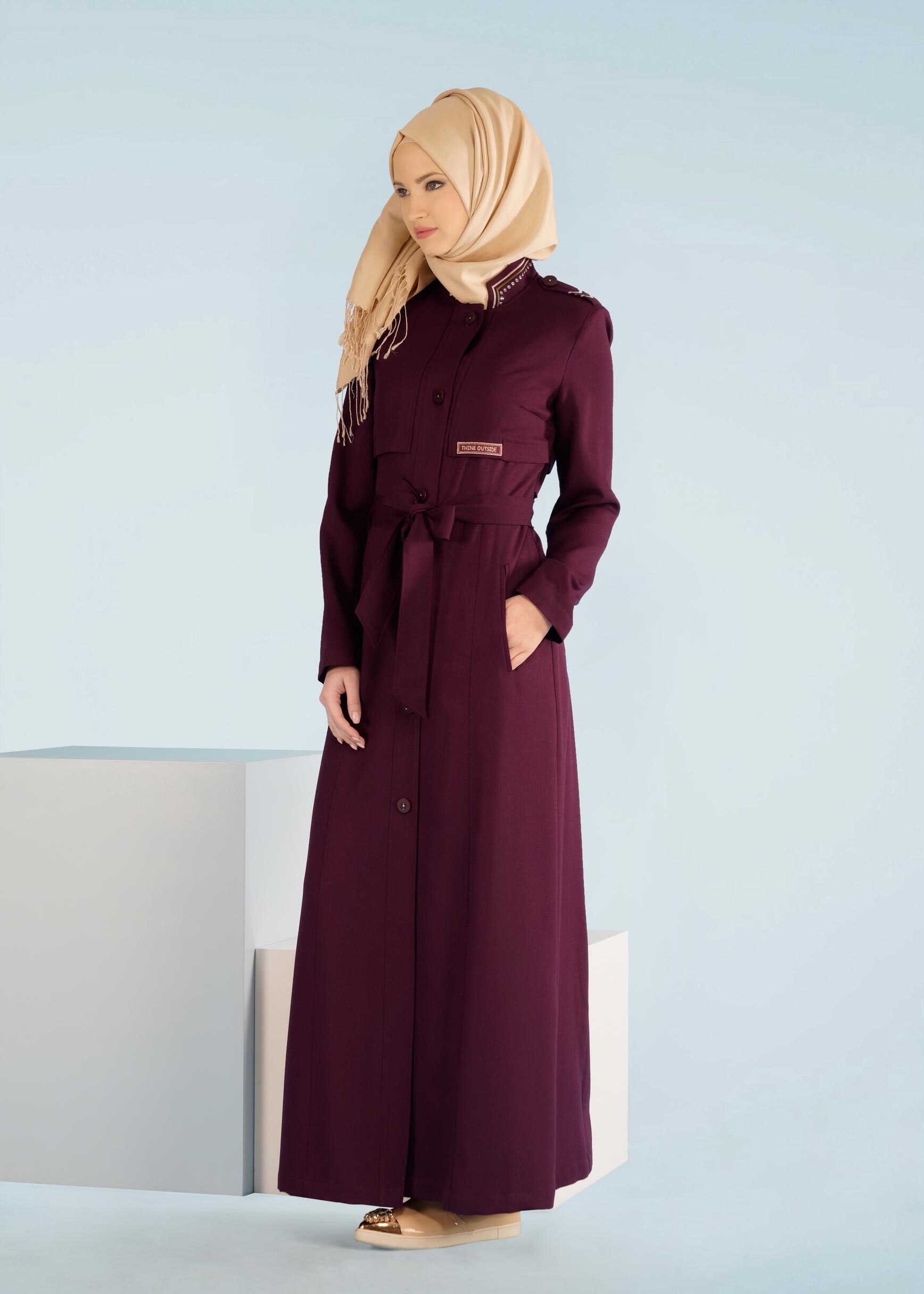 Tesettür giyim MÜRDÜM 1024 SHOGUN PARDESÜ 40/46 TEK38