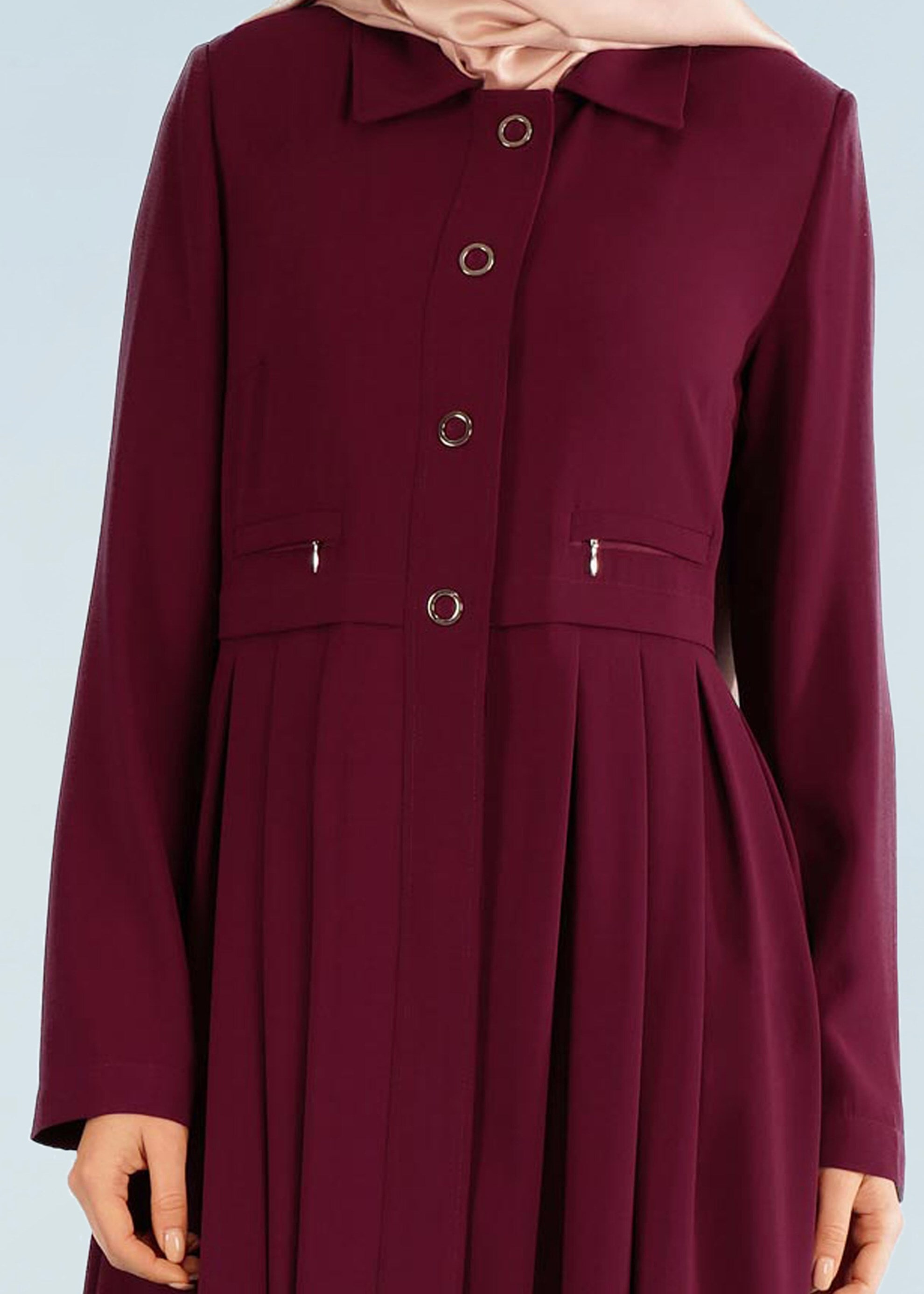 Tesettür giyim MÜRDÜM 1028 SUFLE PARDESÜ 38/44 TEK40