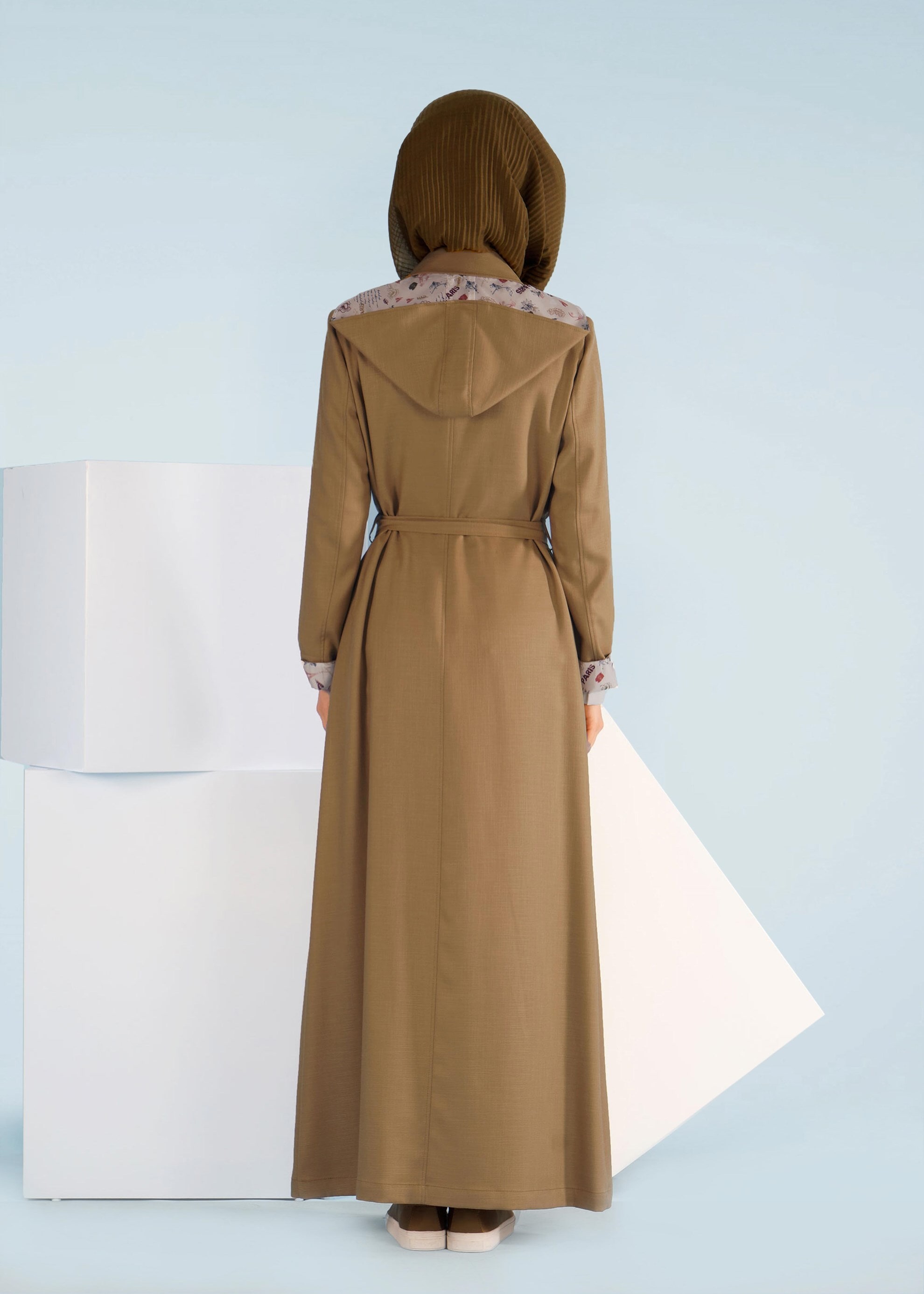 Tesettür giyim YEŞİL 1029 NEW SHİNE PARDESÜ 40/48 TEK38