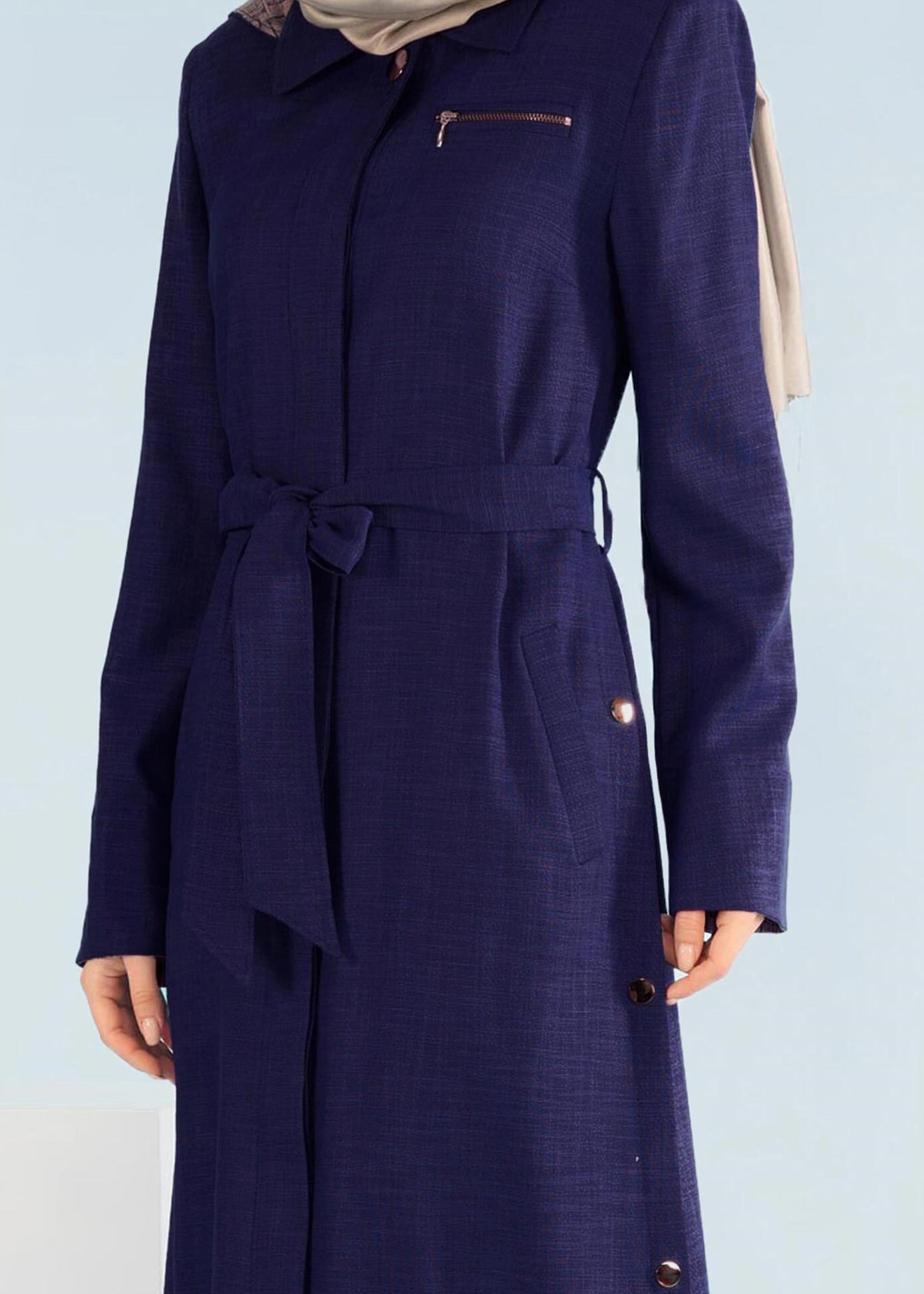 Tesettür giyim LACİVERT 1030 SHERRY PARDESÜ 40/48 TEK38