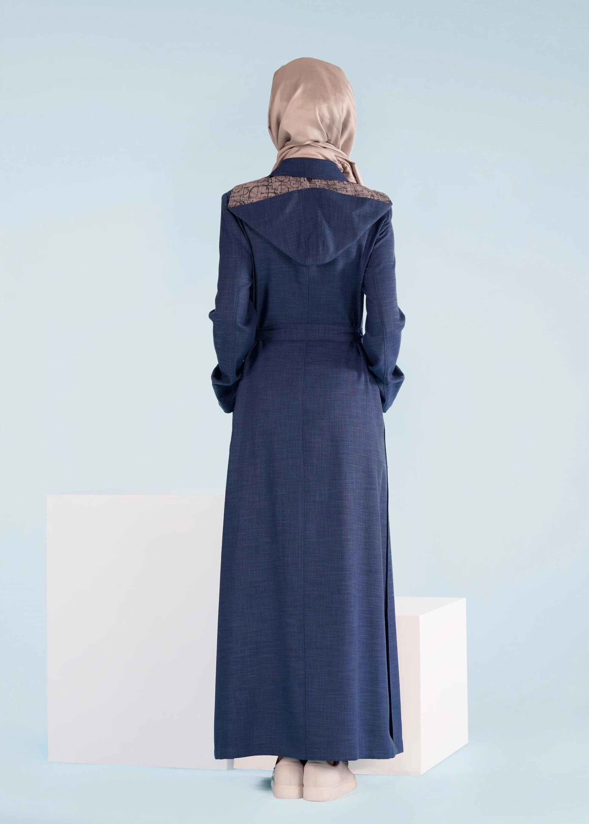 Tesettür giyim LACİVERT 1030 SHERRY PARDESÜ 40/48 TEK38