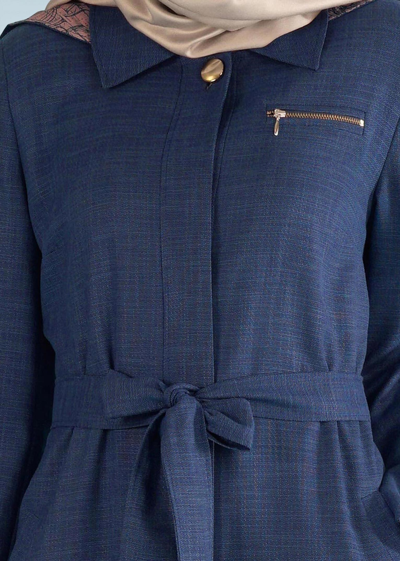 Tesettür giyim LACİVERT 1030 SHERRY PARDESÜ 40/48 TEK38