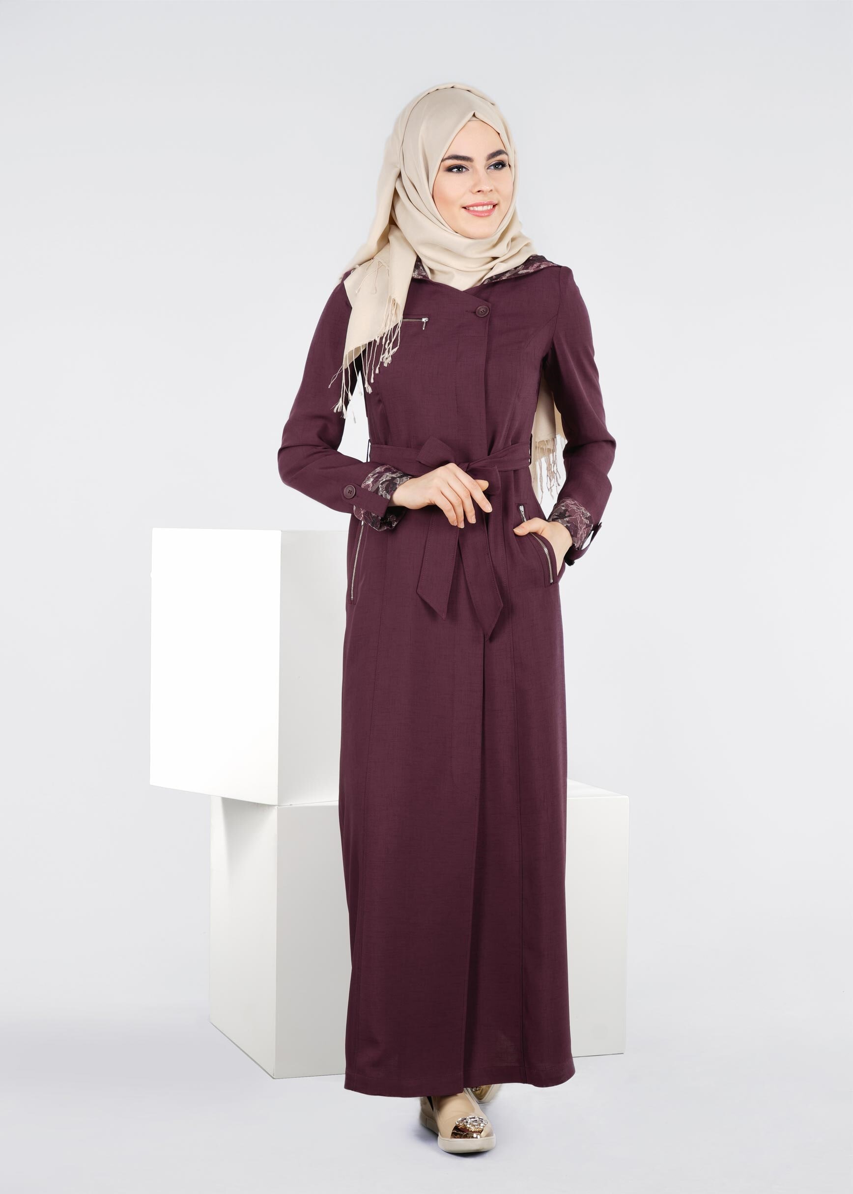 Tesettür giyim MÜRDÜM 1033 YOGA PARDESÜ 36/44