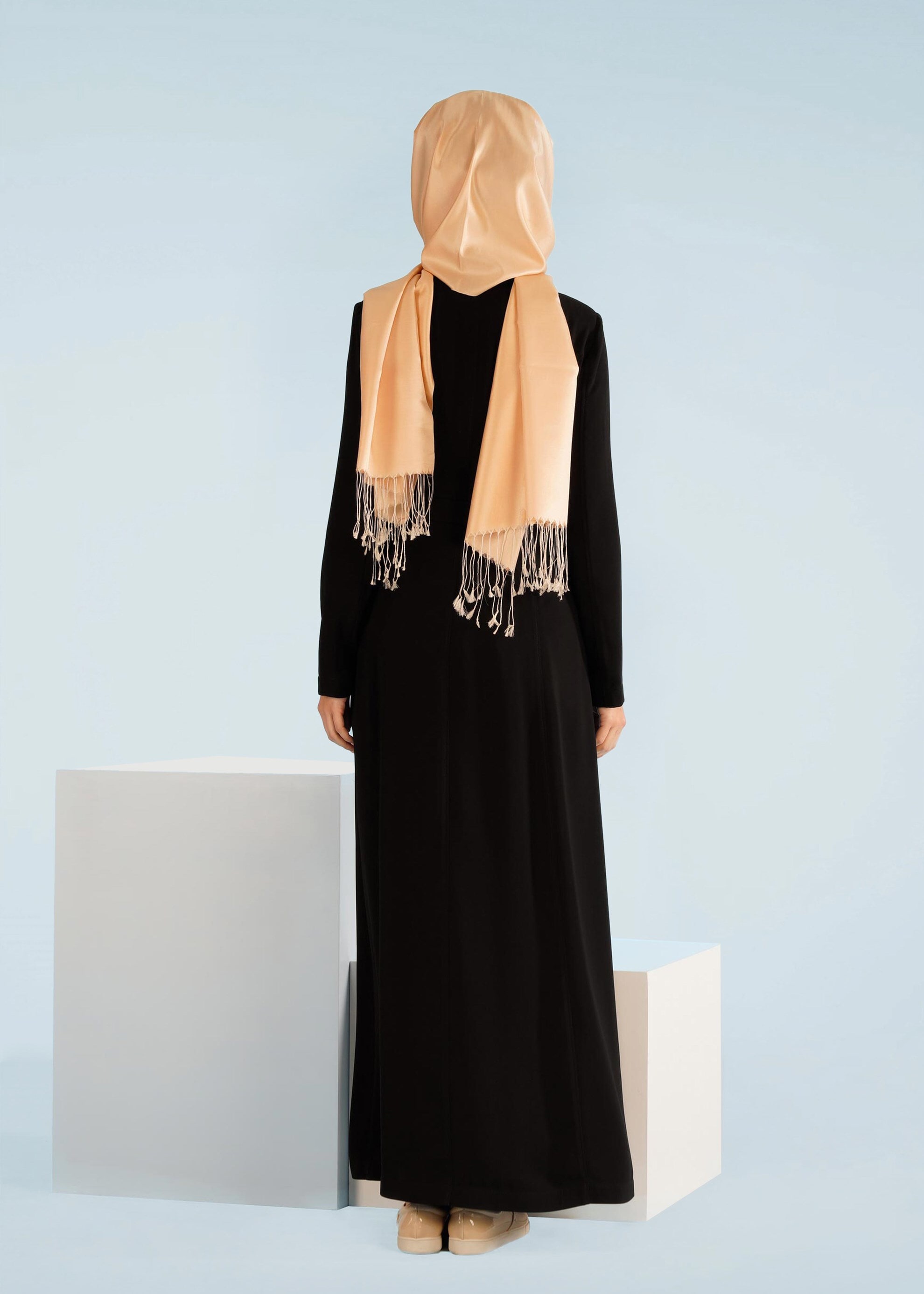 Tesettür giyim SİYAH 1036 VİRONA TESETTÜR PARDESÜ 38/46 TEK42