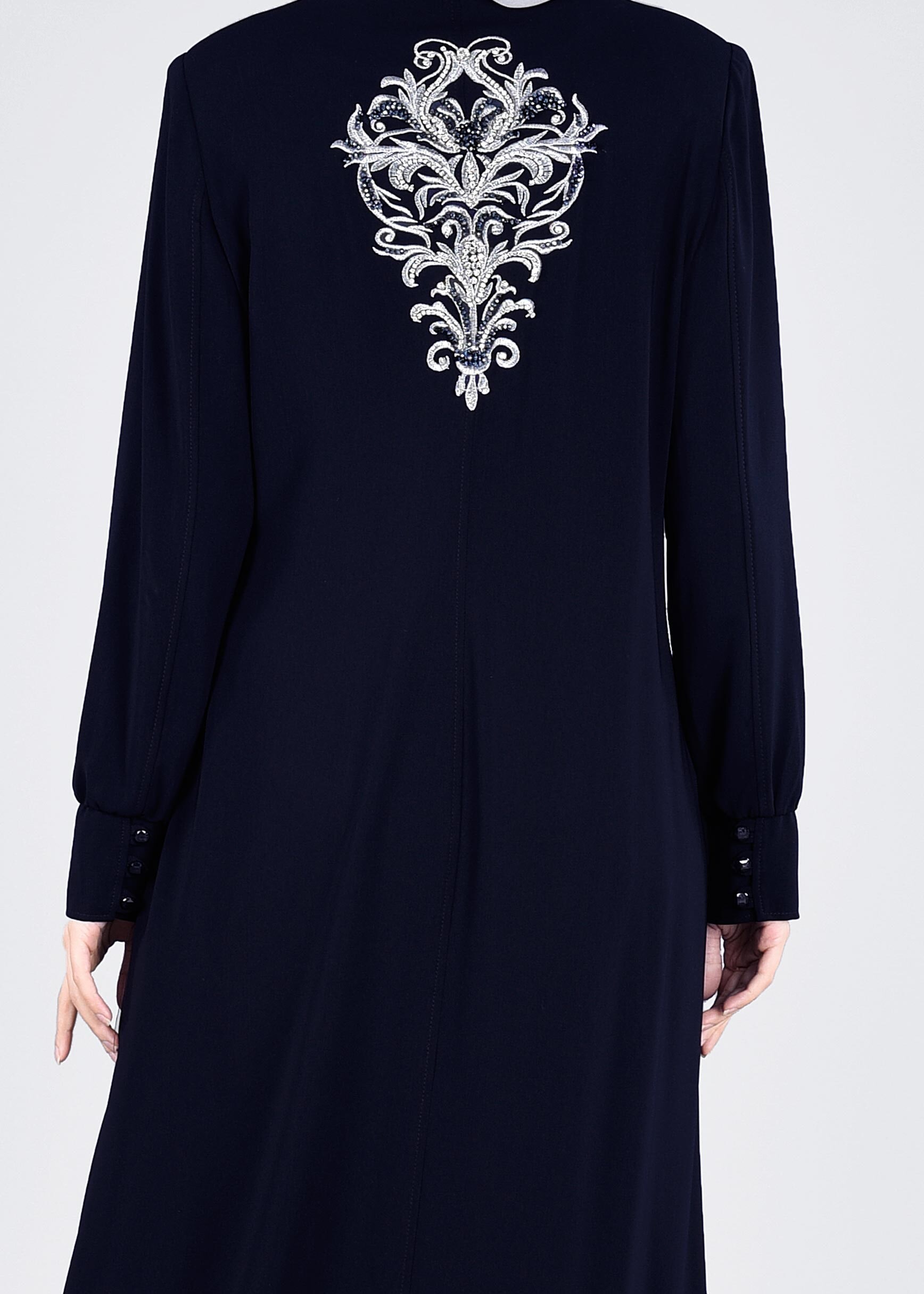 Tesettür giyim LACİVERT 1037 VİRONA PARDESÜ 42/50 TEK40