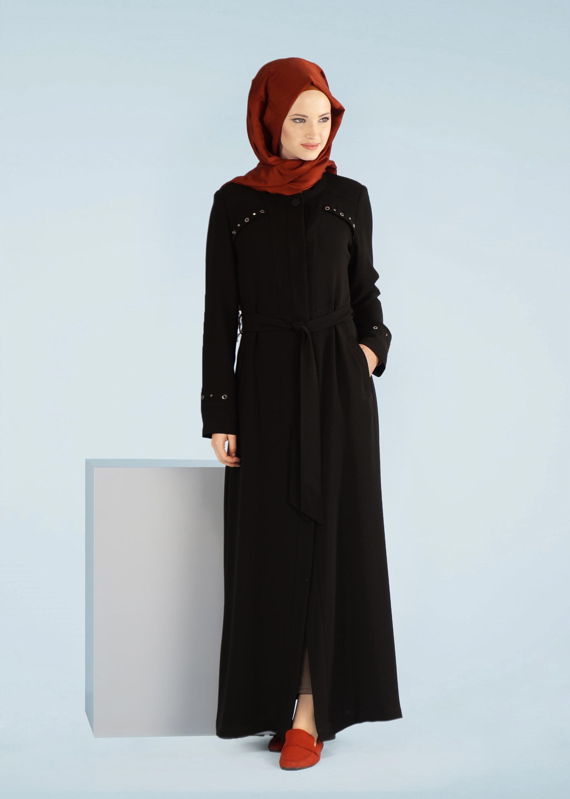 Tesettür giyim SİYAH 1047 NEW SUZANNA PARDESÜ 40/48 TEK38