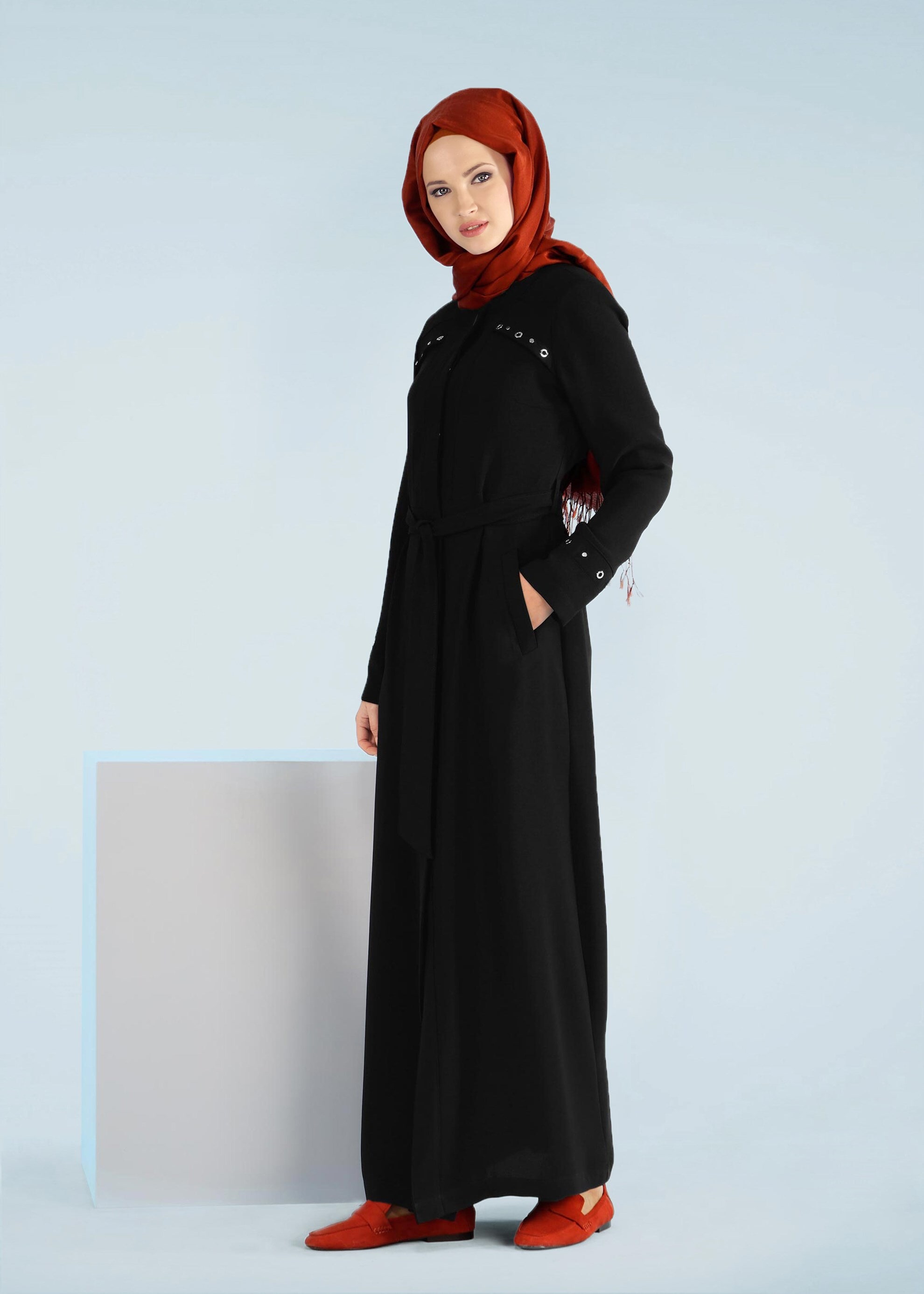 Tesettür giyim SİYAH 1047 NEW SUZANNA PARDESÜ 40/48 TEK38