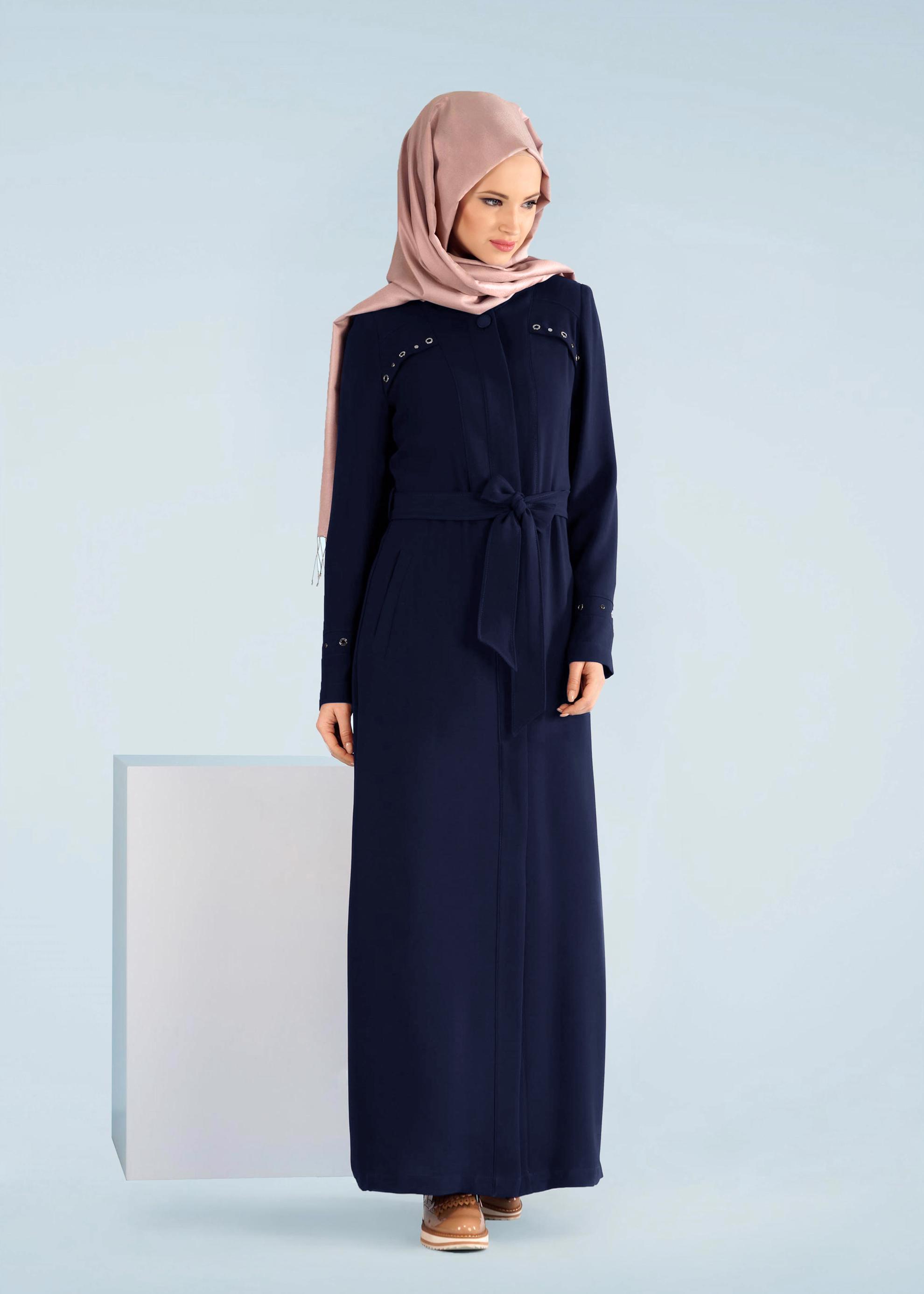 Tesettür giyim LACİVERT 1047 NEW SUZANNA PARDESÜ 40/48 TEK38