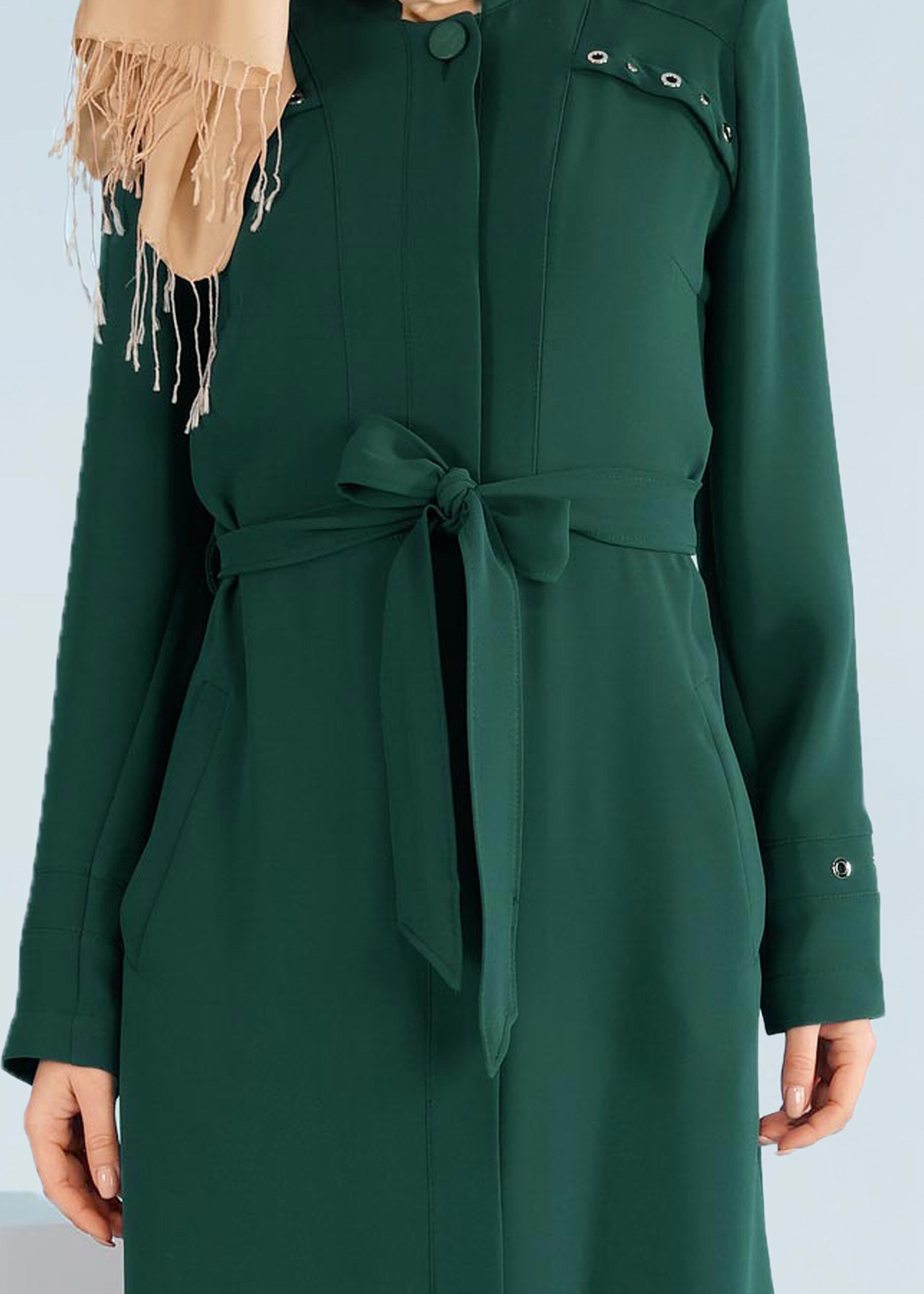 Tesettür giyim YEŞİL 1047 NEW SUZANNA PARDESÜ 40/48 TEK38